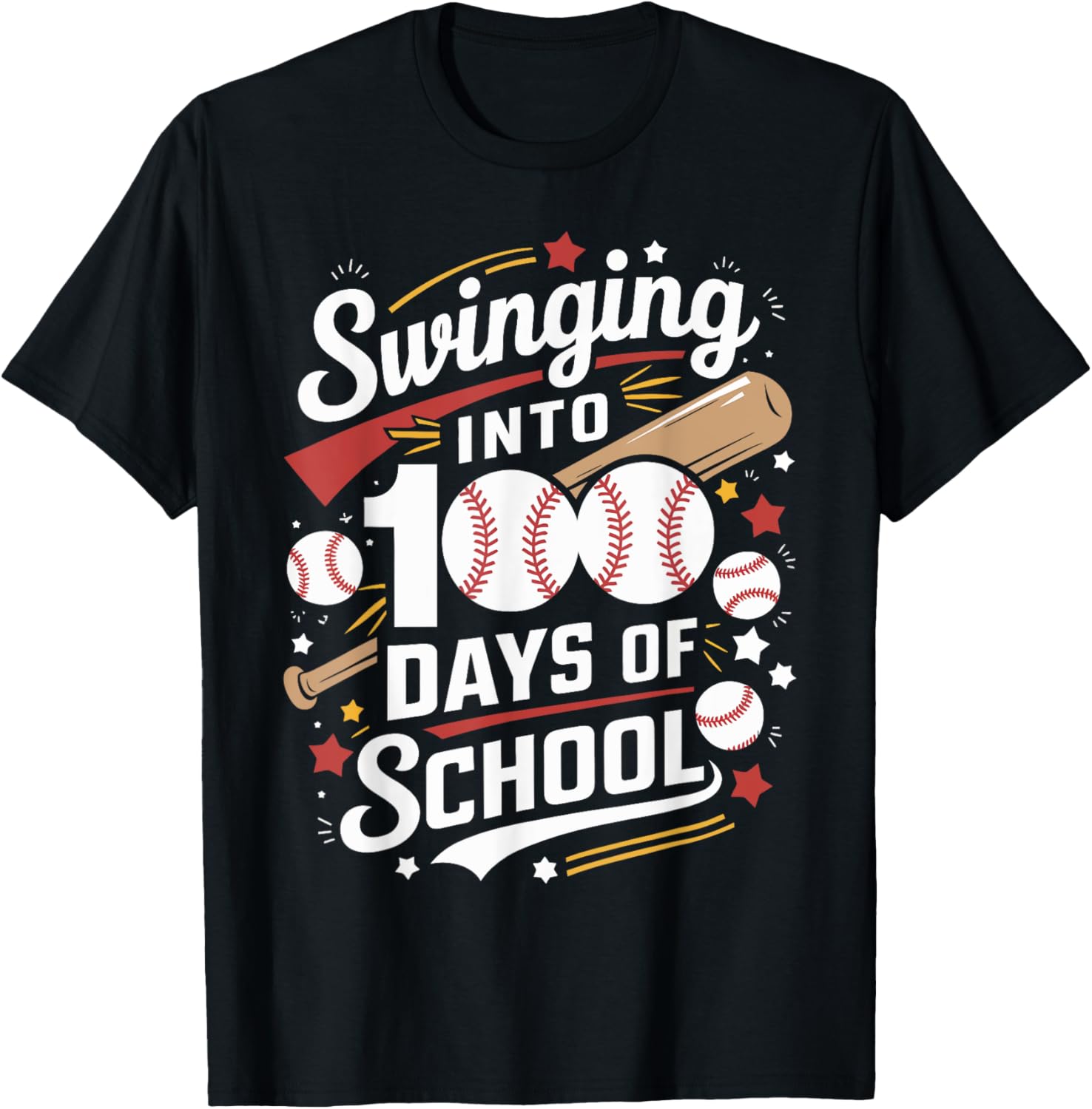 Swinging Into 100 Days of School Baseball