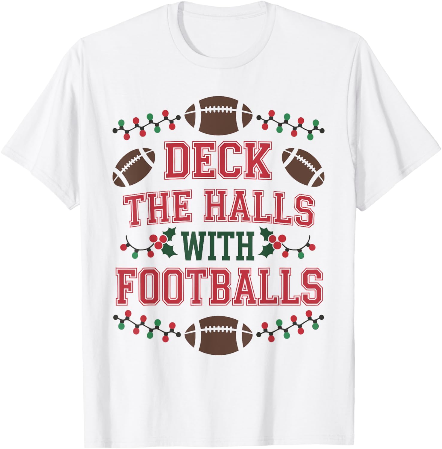 Deck The Halls With Footballs Christmas