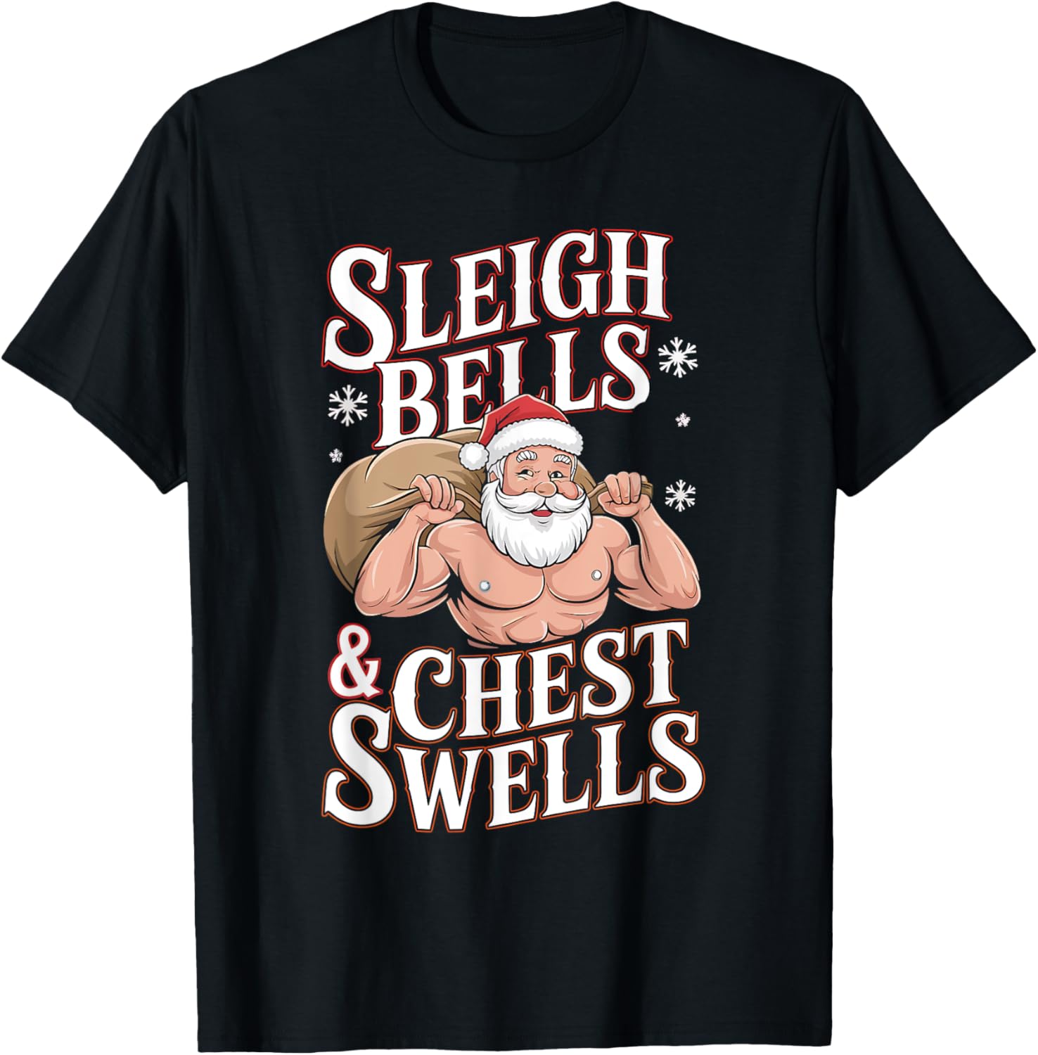 Sleigh Bells and Chest Swells Santa Christmas Gym