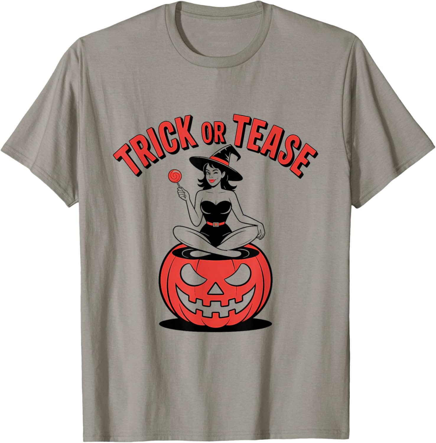 Halloween Pinup Girl Trick or Tease