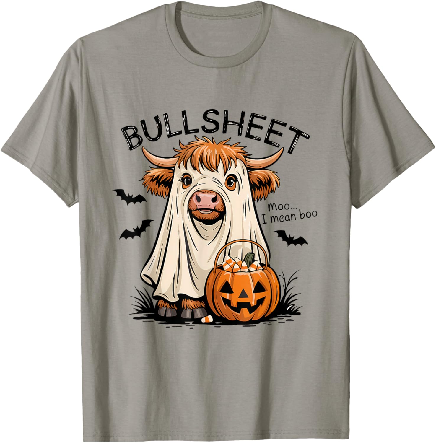 Halloween Highland Cow Ghost