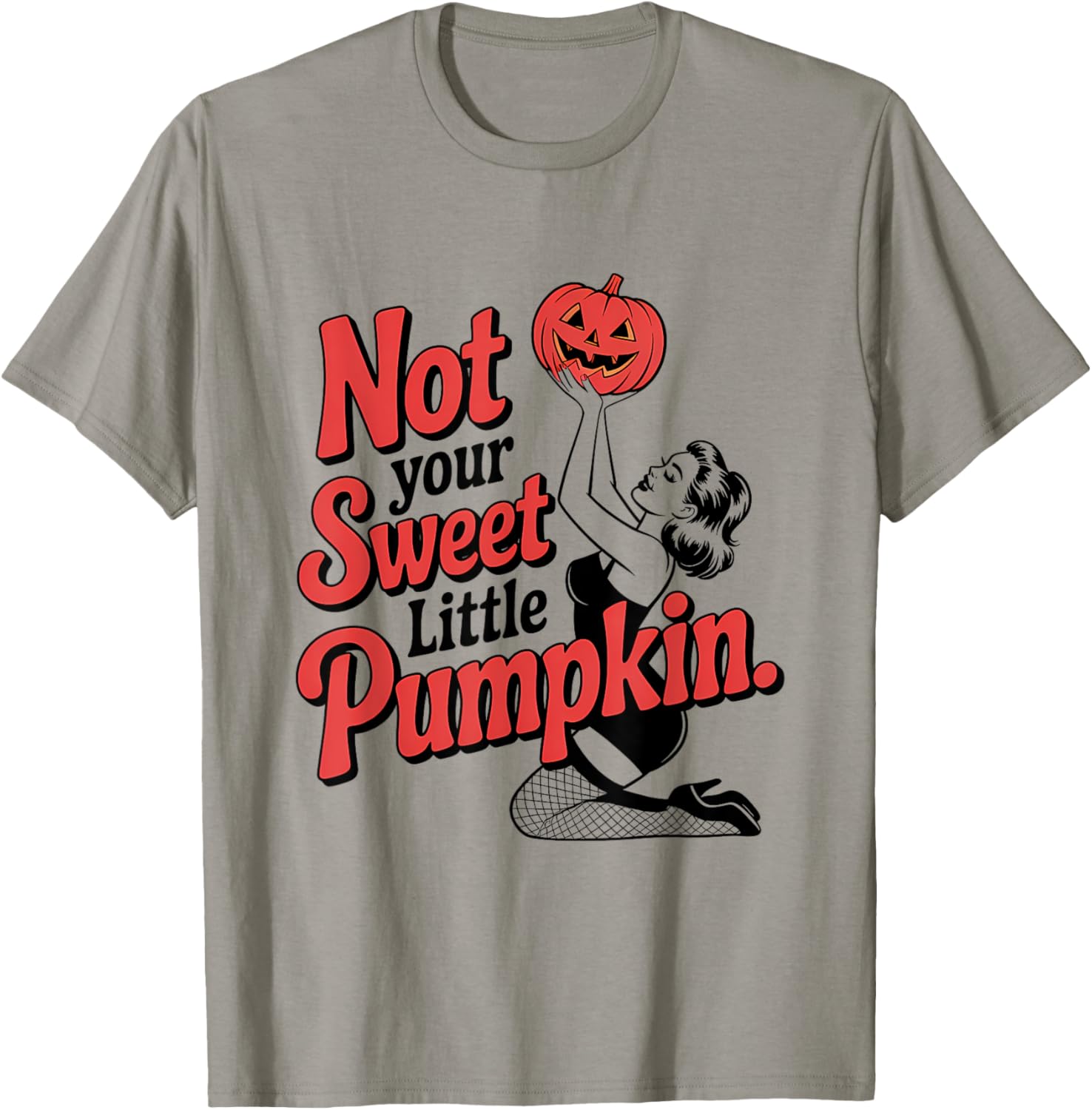 Halloween Pinup Girl Not Your Sweet Little Pumpkin