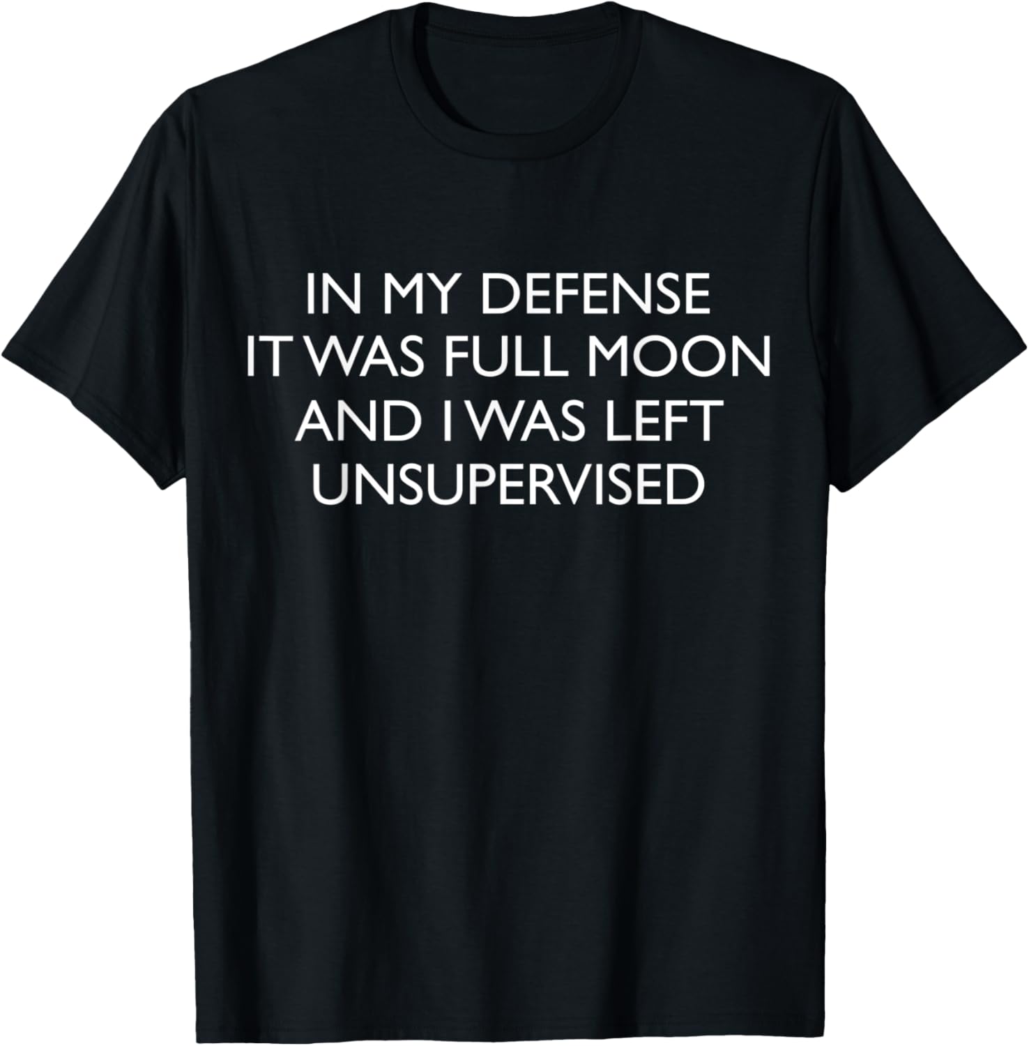 In My Defense It Was Full Moon And I Was Left Unsupervised