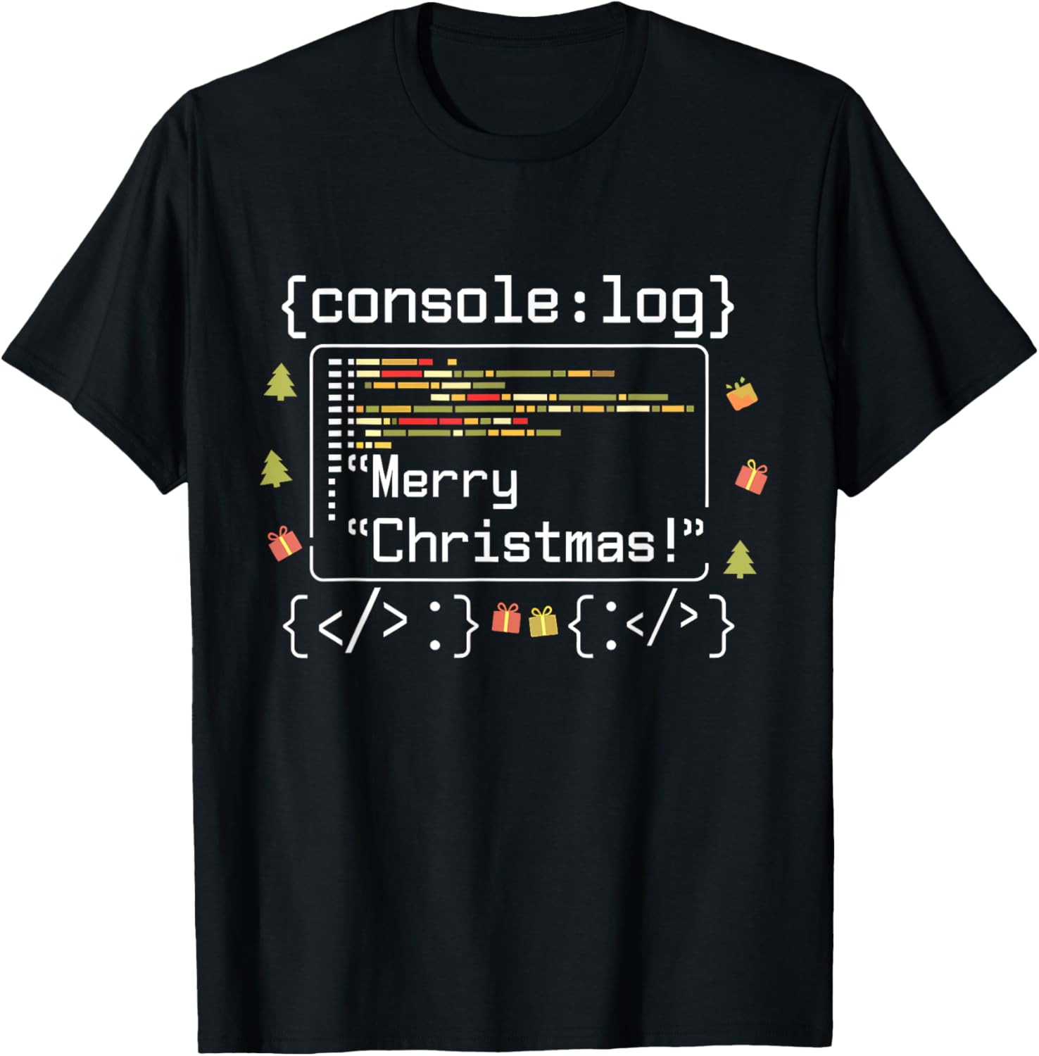 Developer Console Log Merry Christmas