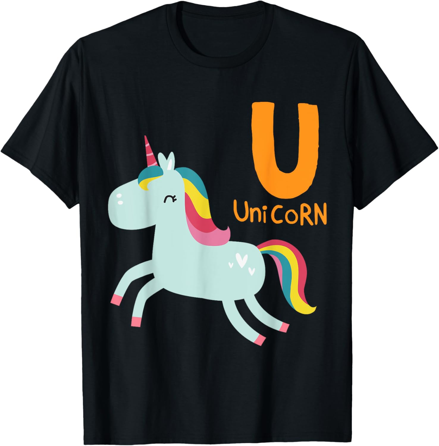 Alphabet Animals Unicorn T-Shirt