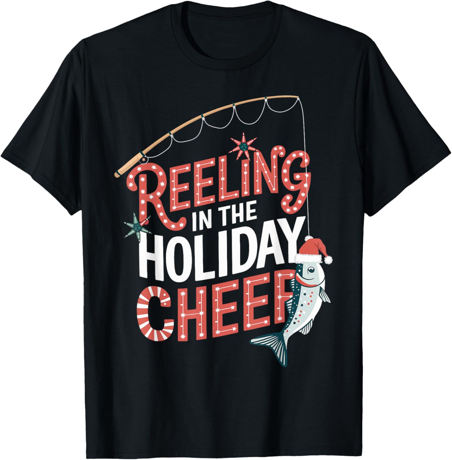 Christmas Fishing Reeling For Holiday Cheer