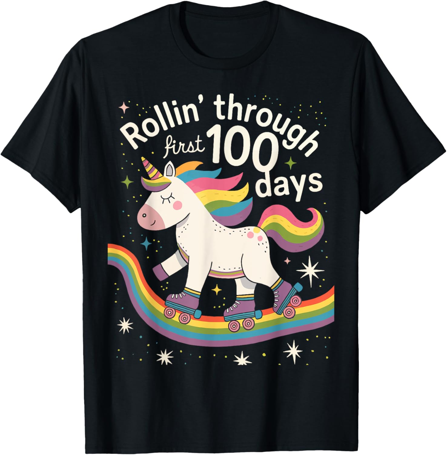 Rollin Through First 100 Days of School Unicorn