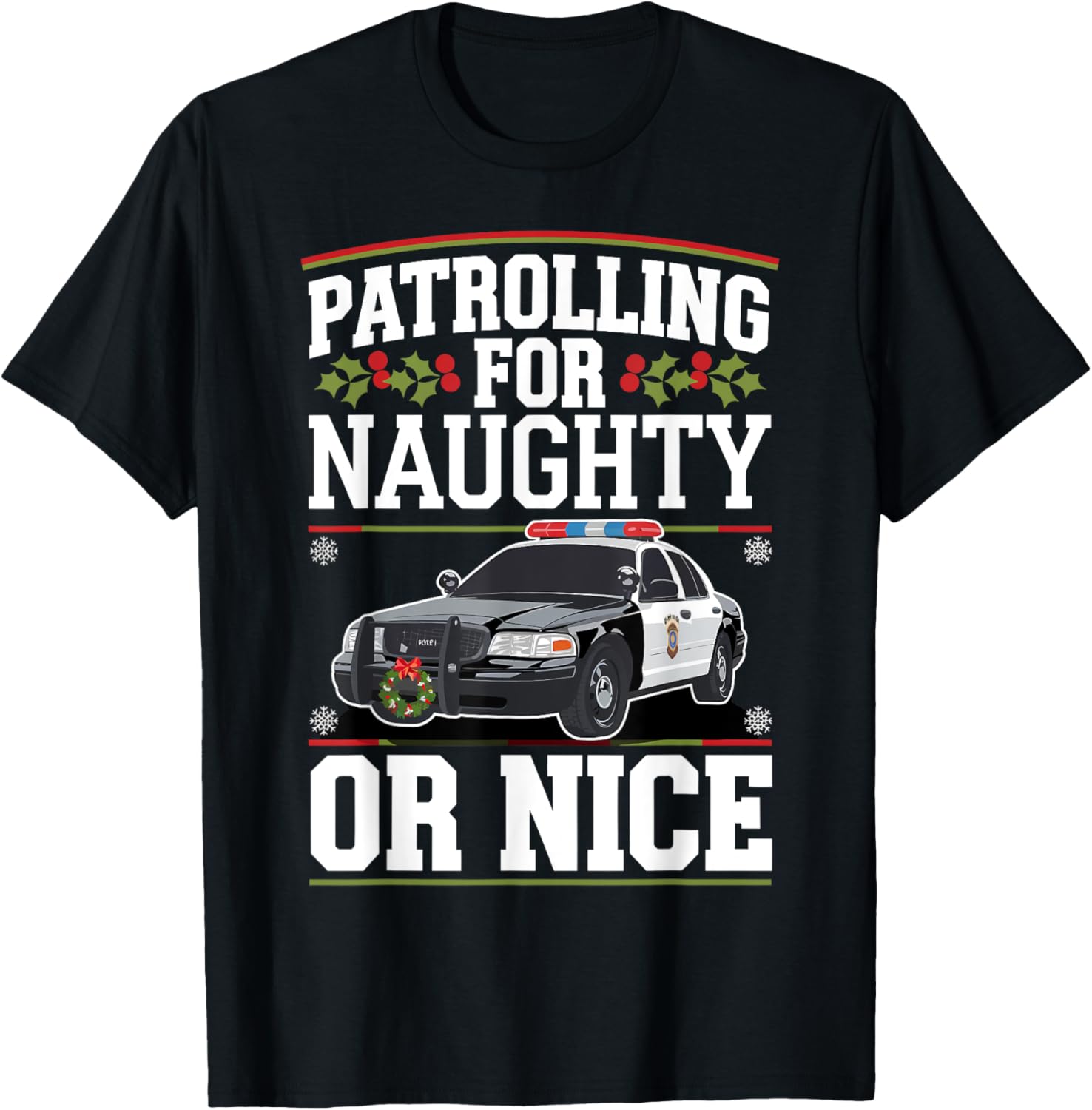 Police Christmas Patroling for Naughty or Nice