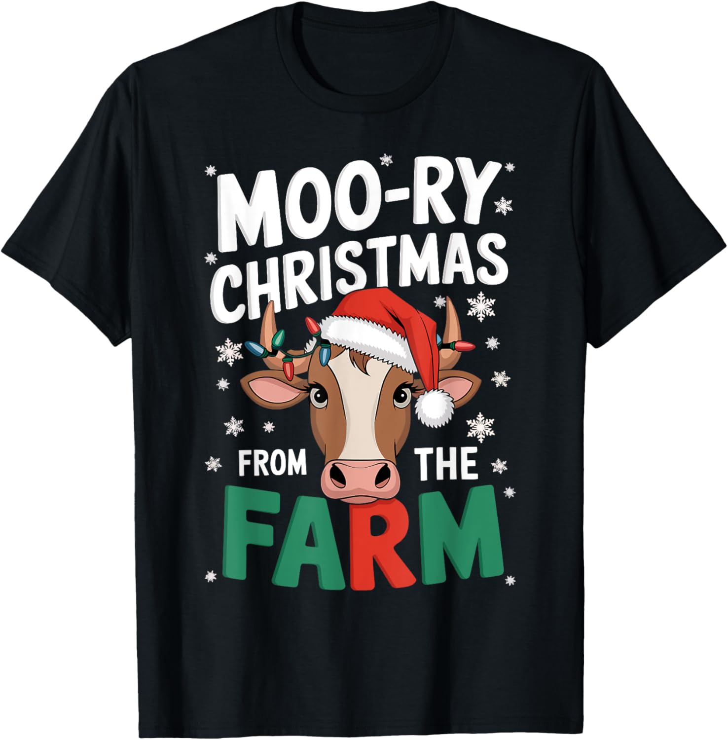Christmas Cow Moo-ry Christmas From The Farm