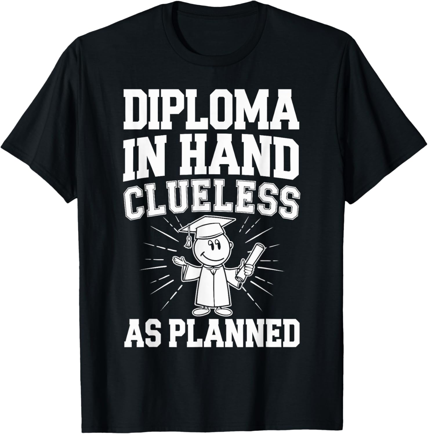 Diploma In Hand Clueless As Planned Funny Graduation