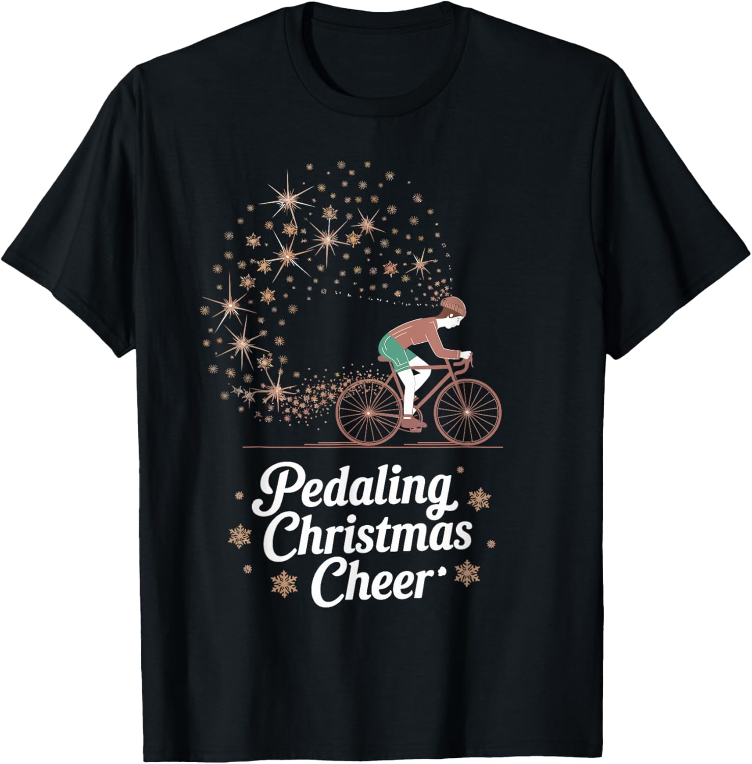 Biking Pedaling Christmas Cheer Cycling