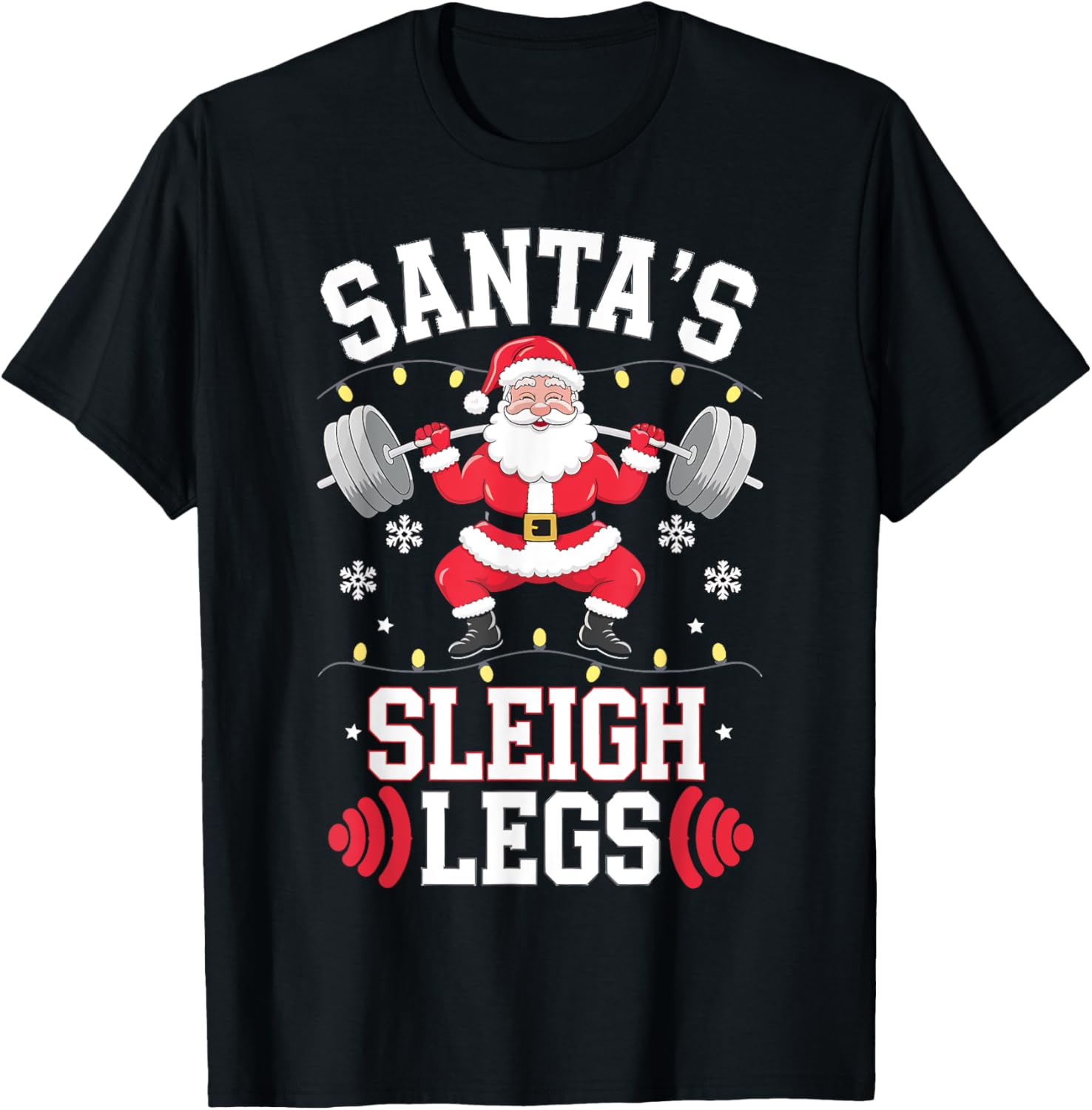 Santa's Sleigh Legs Gym Christmas