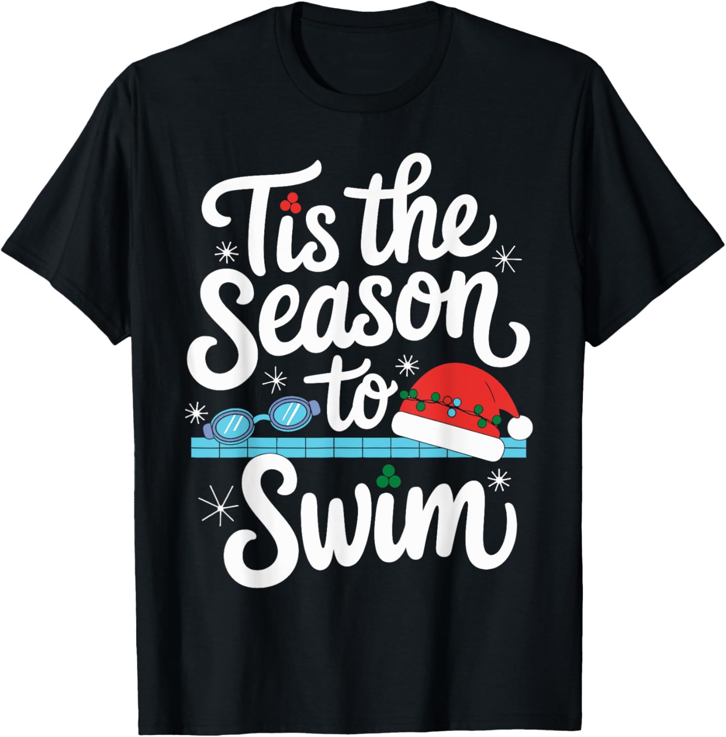 Swimmer Christmas Tis The Season To Swim