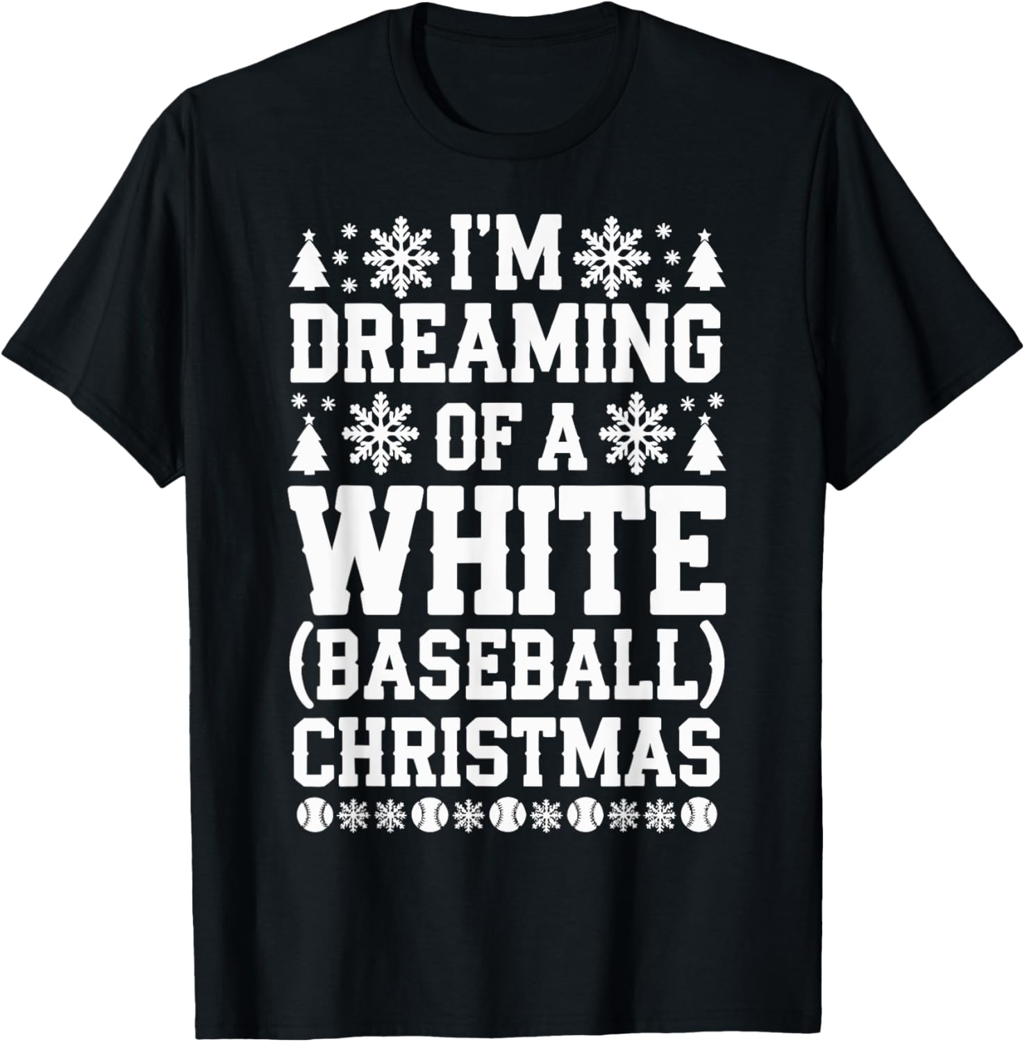 I'm Dreaming Of a White Baseball Christmas
