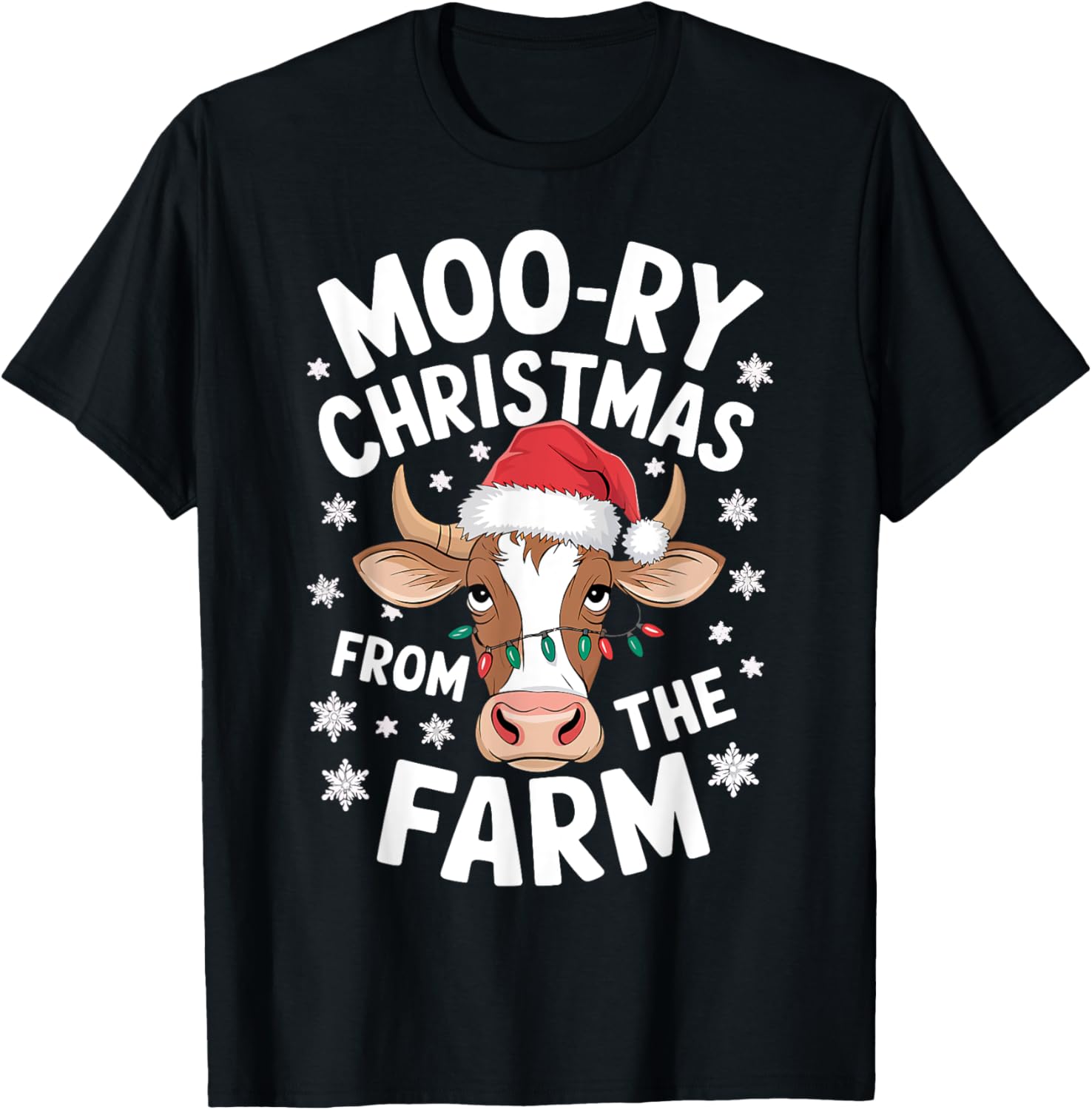 Christmas Cow Moo-ry Christmas From The Farm