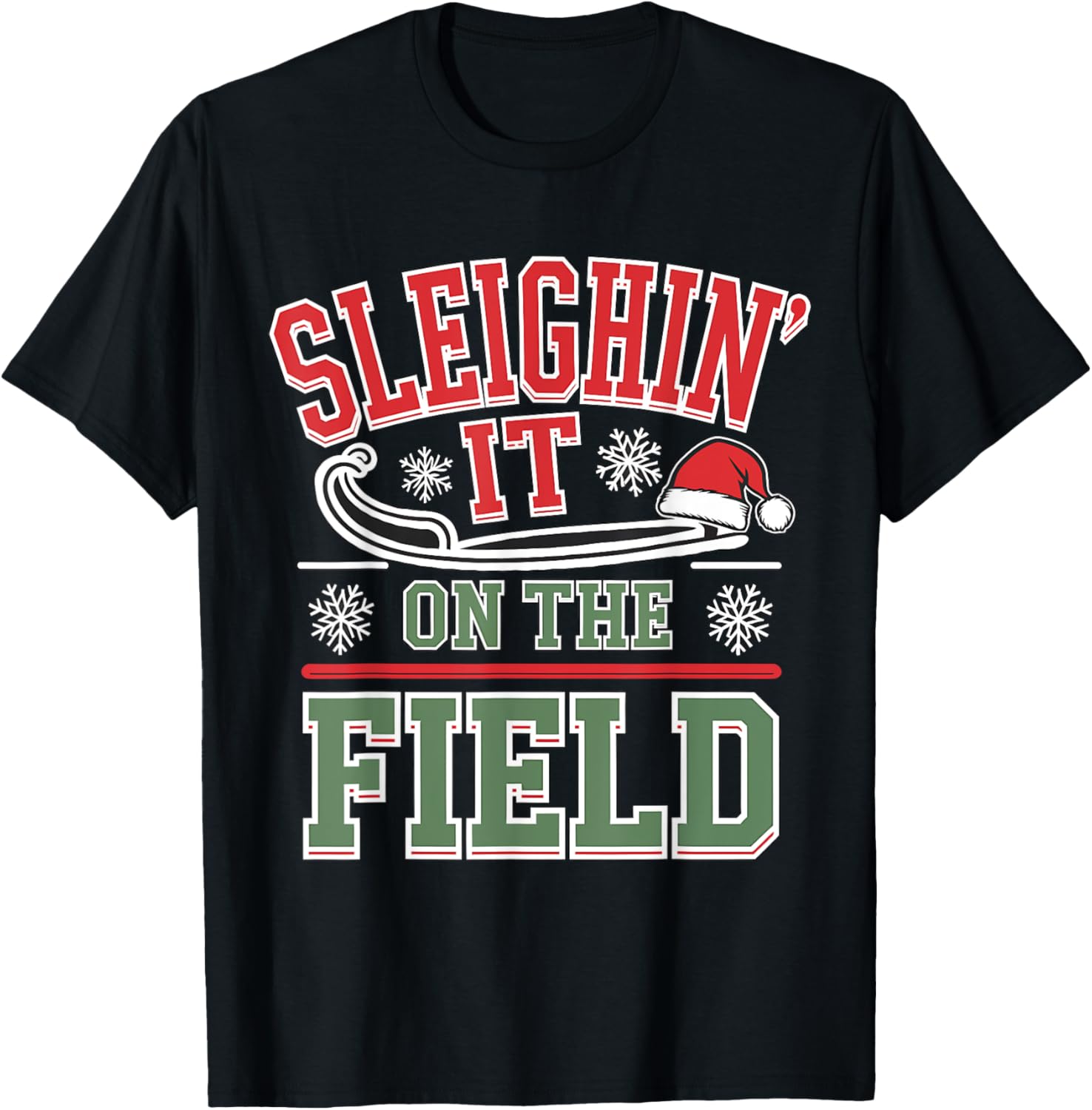 Sleighin It Football Christmas
