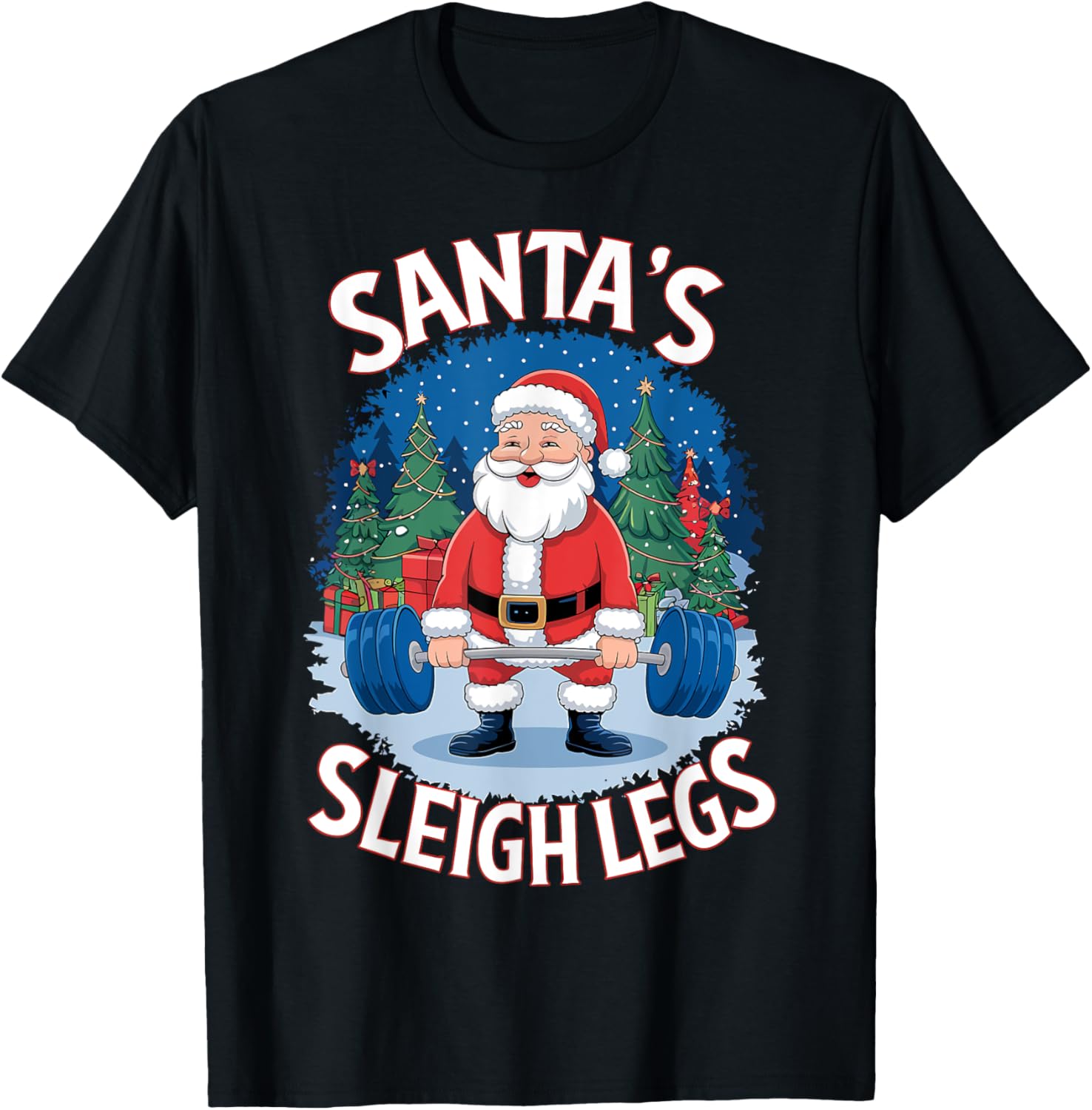 Santa's Sleigh Leg Day Gym Christmas