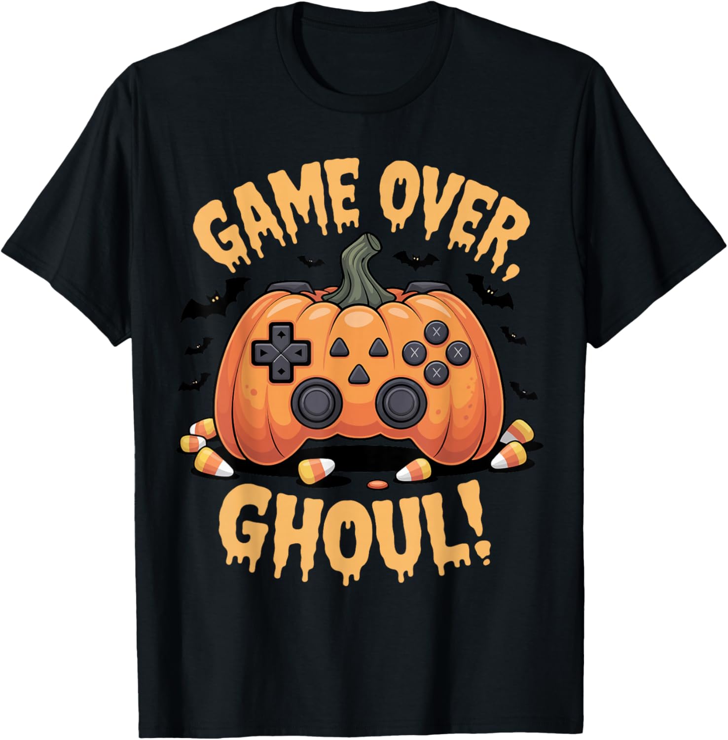 Halloween Gamer Pumpkin Game Over Ghoul