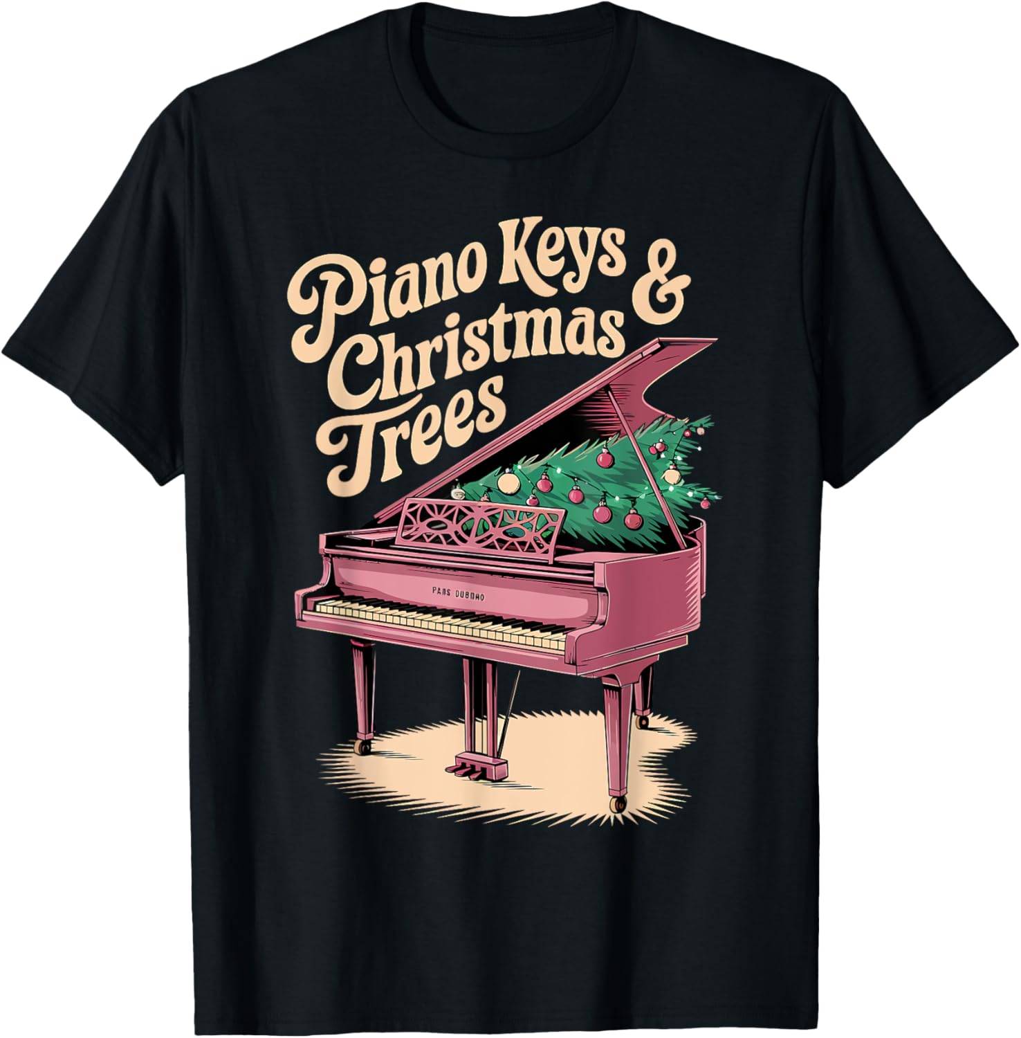 Piano Keys & Christmas Trees Pianist