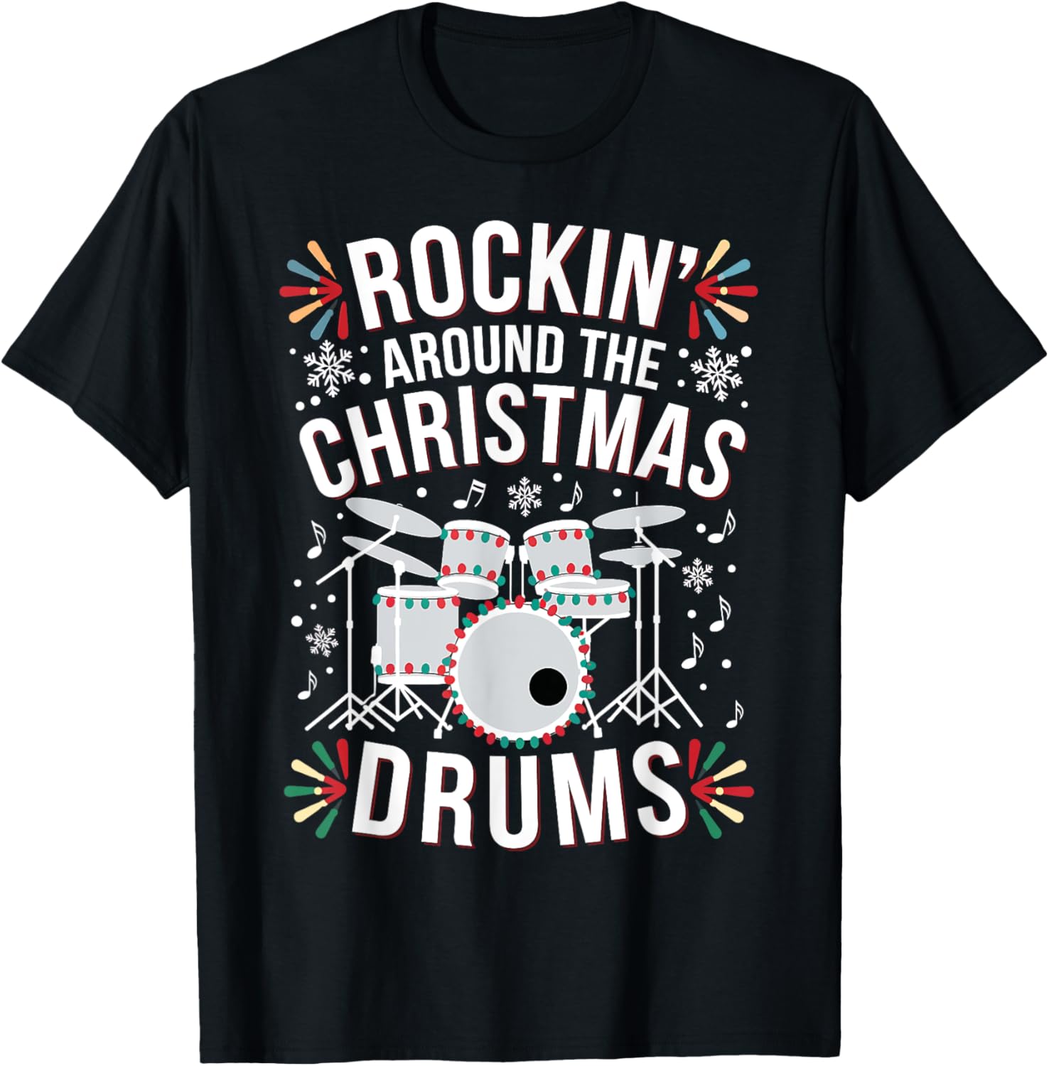 Drummer Rocking Around The Christmas Drums