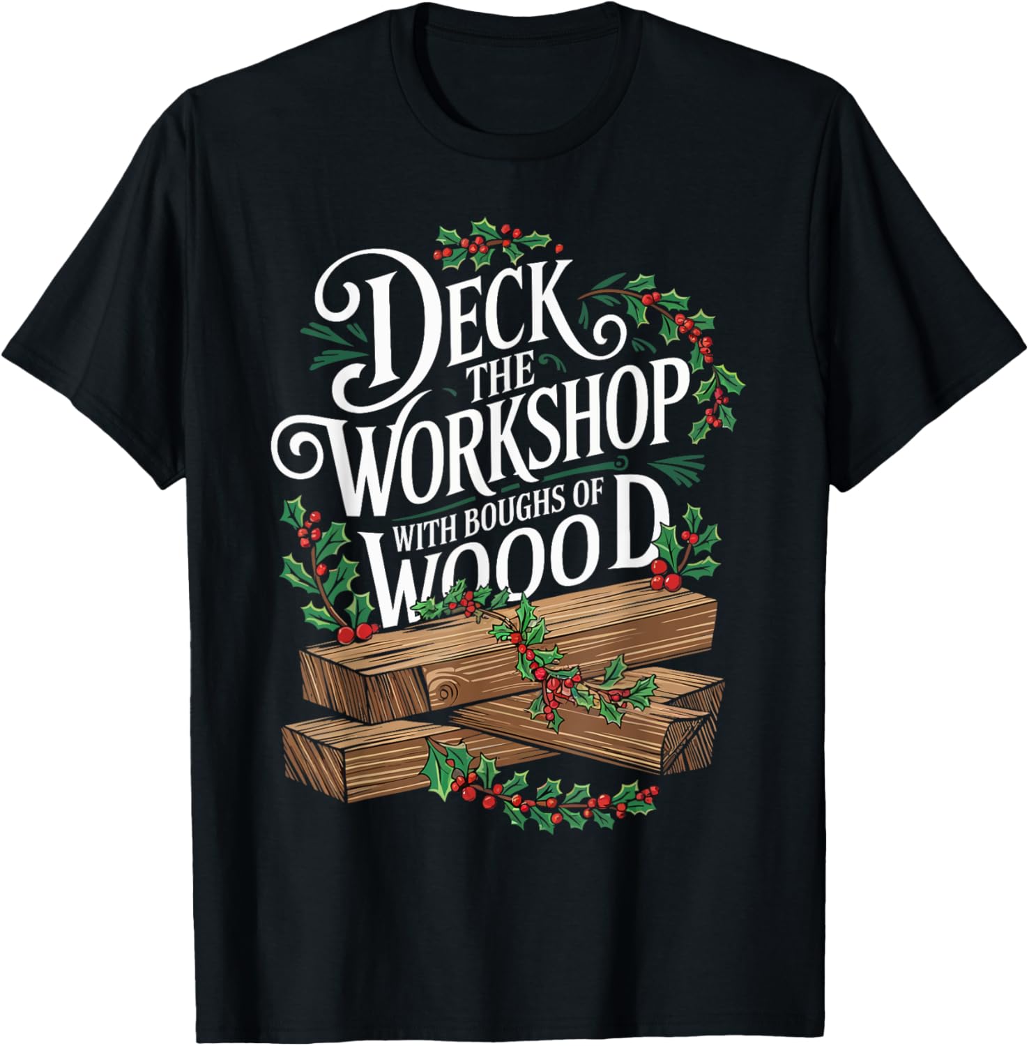 Woodworking Christmas Deck Workshop With Boughs