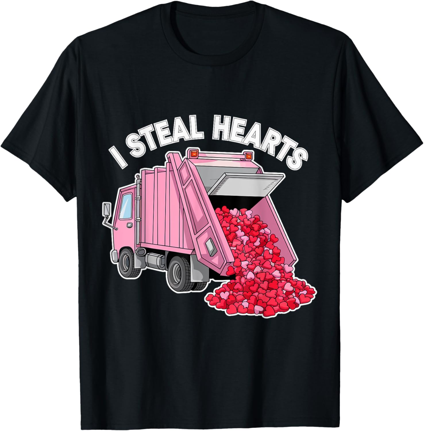 I Steal Hearts Valentine's Day Garbage Truck