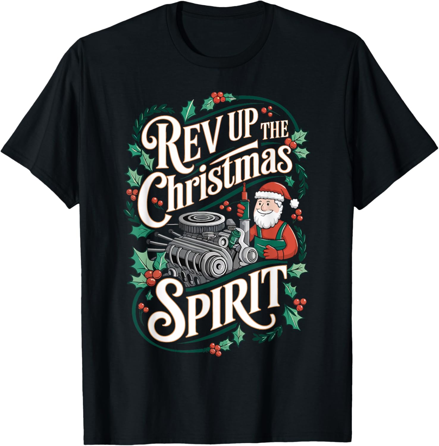 Car Mechanic Rev Up The Chrismas Spirit