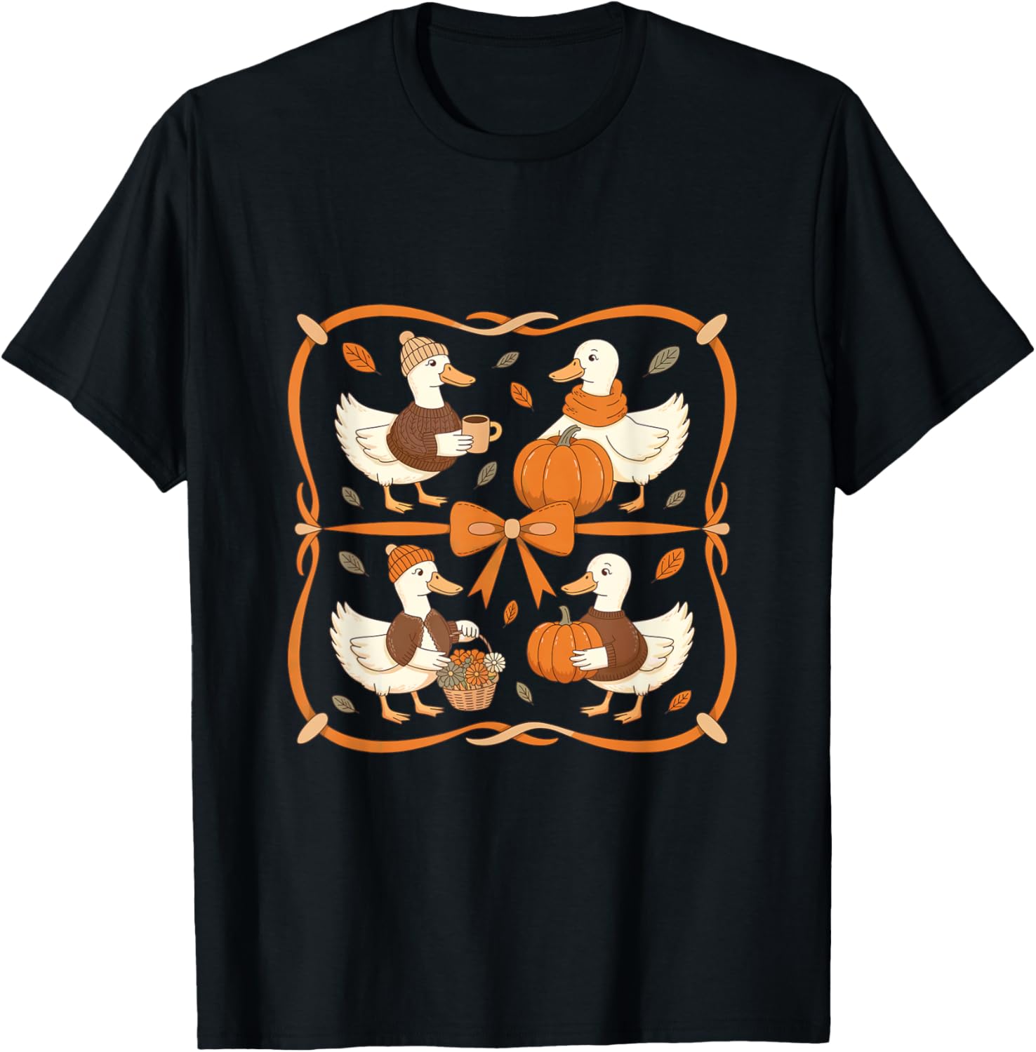 Autumn Fall Goose Pumpkin