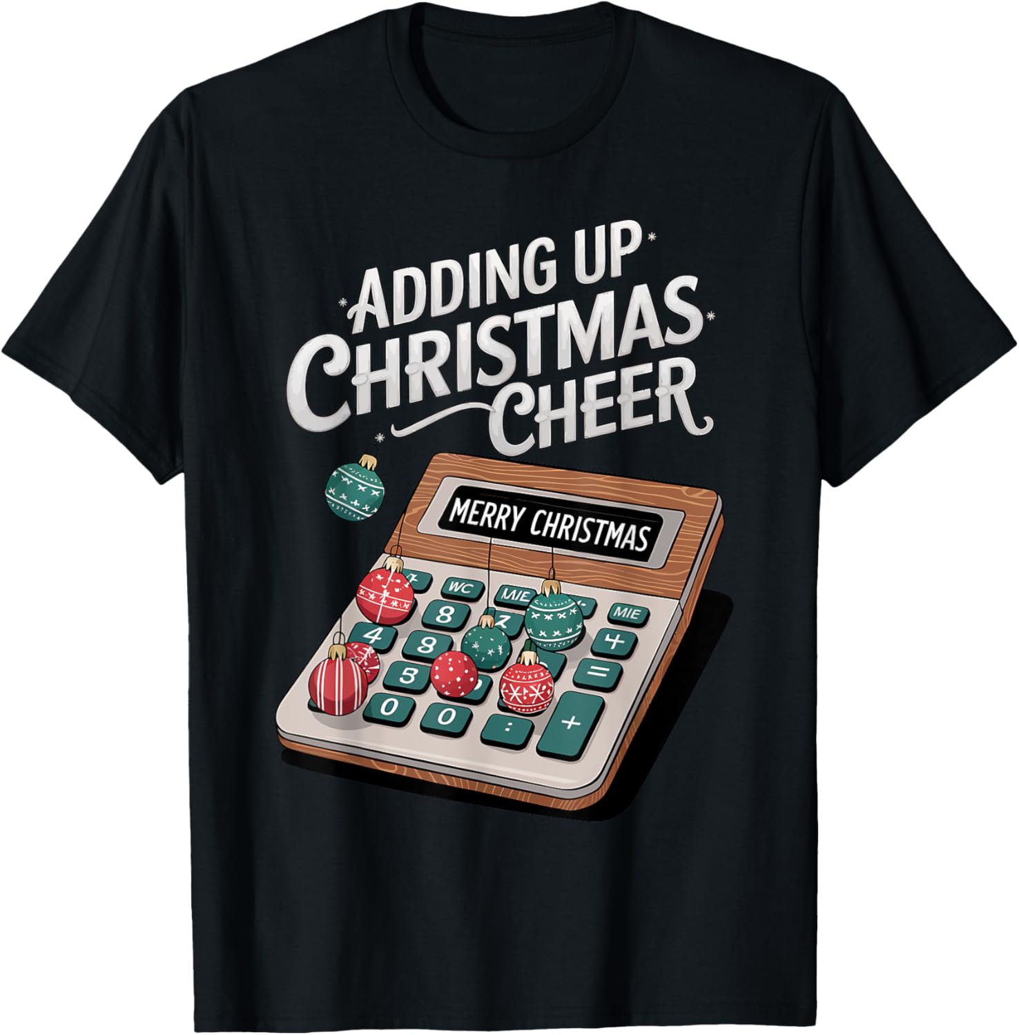 Accountant Adding Up Christmas Cheer
