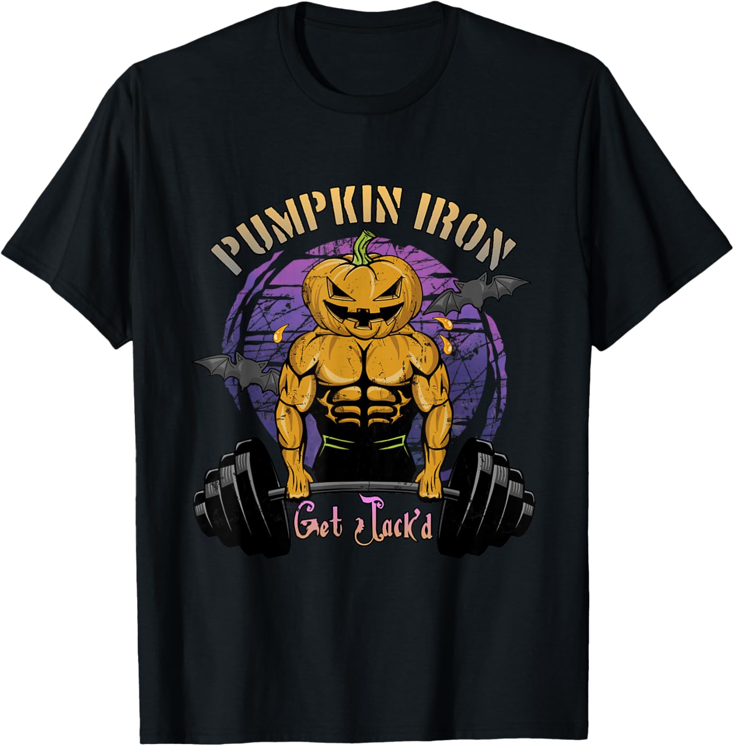 Halloween Gym Workout Pumpkin Iron