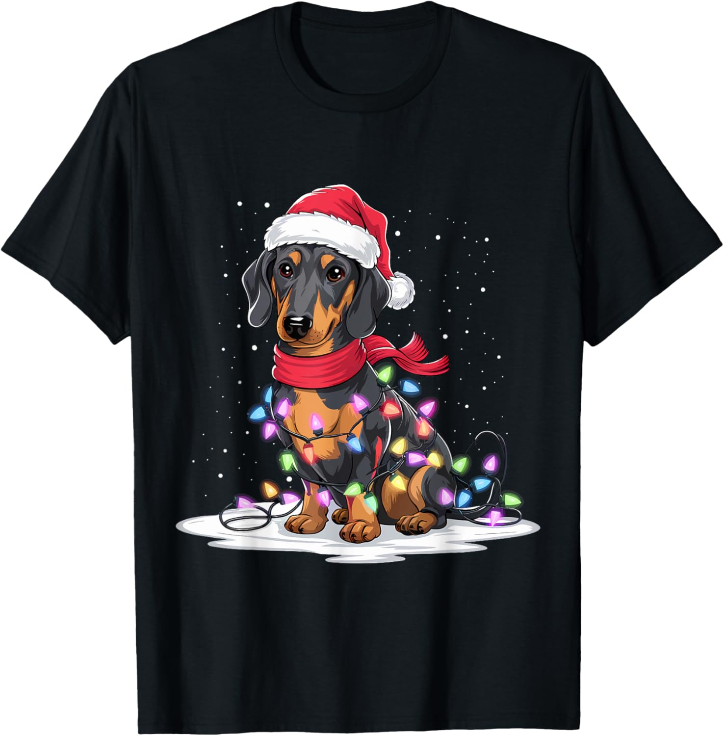 Christmas Daschhund Dog