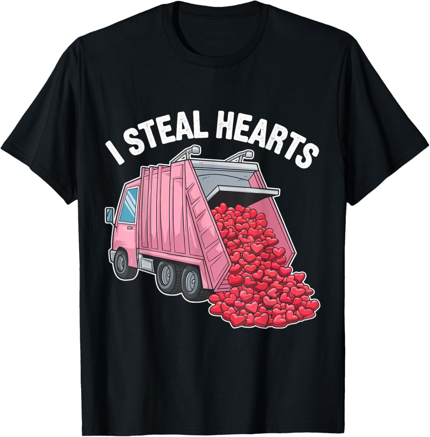 I Steal Hearts Valentine's Day Garbage Truck