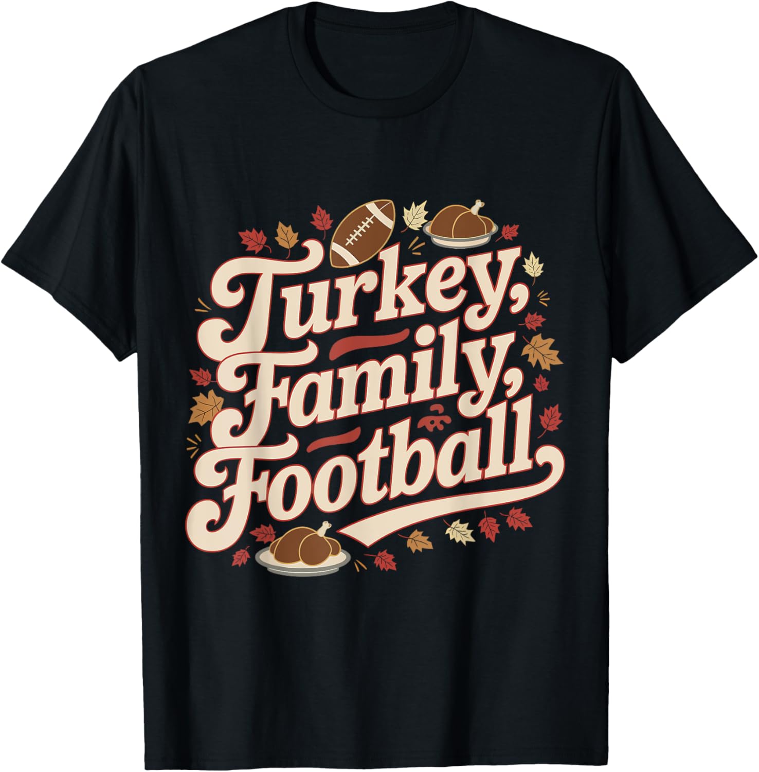 Thanksgiving Turkey Family Football