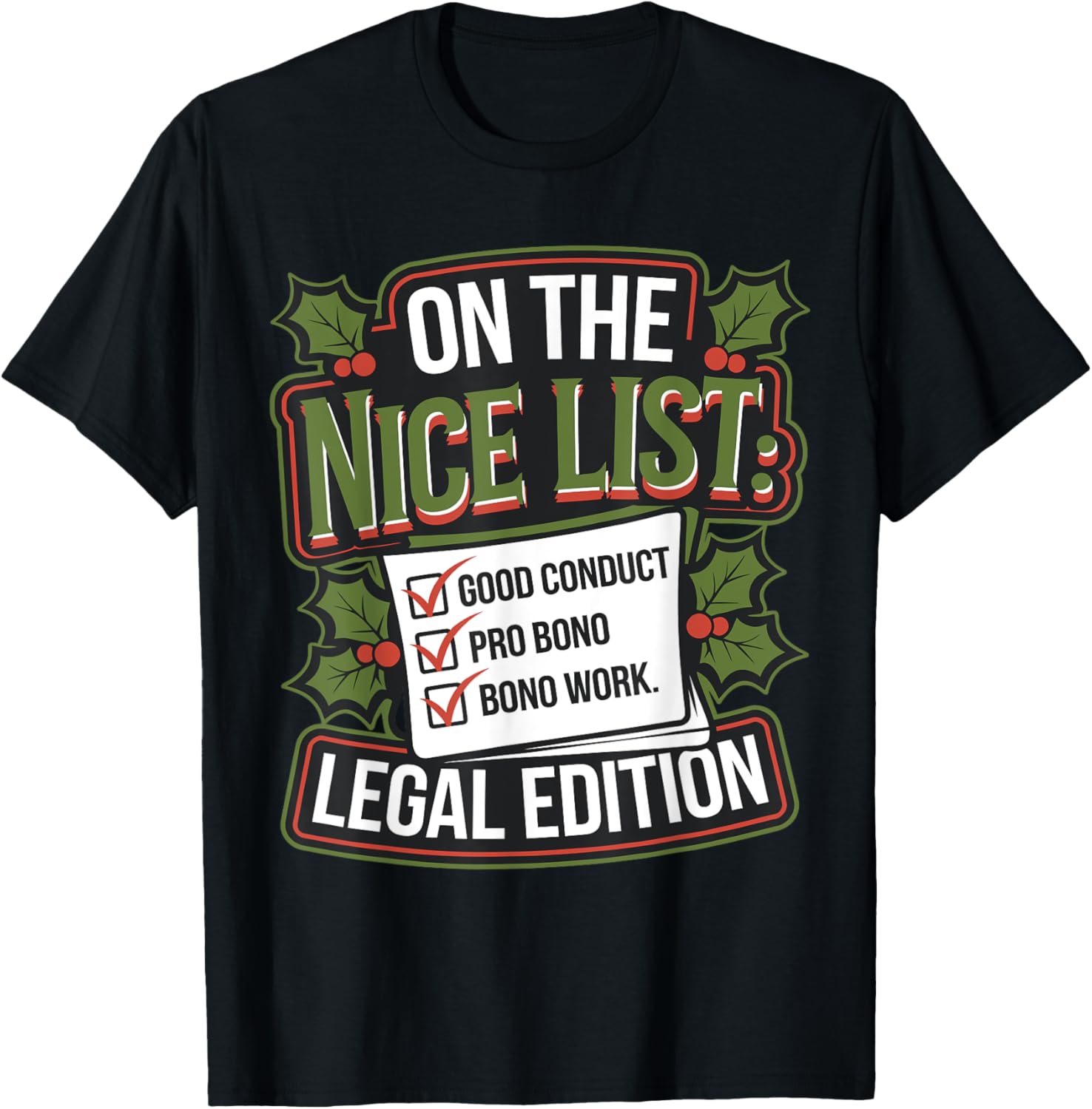 Lawyer On The Nice List Christmas