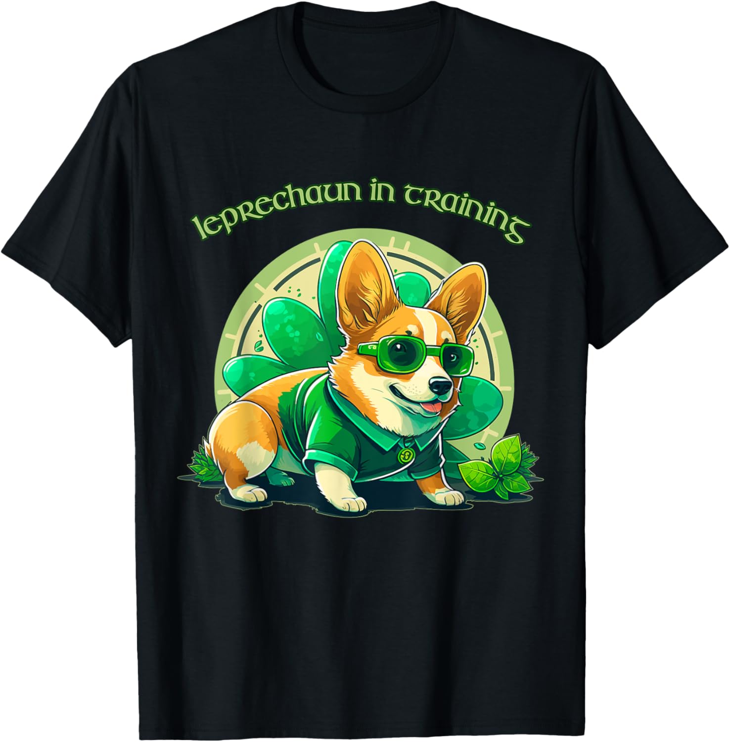 St. Patrick's Day Corgi Dog Leprechaun in Training
