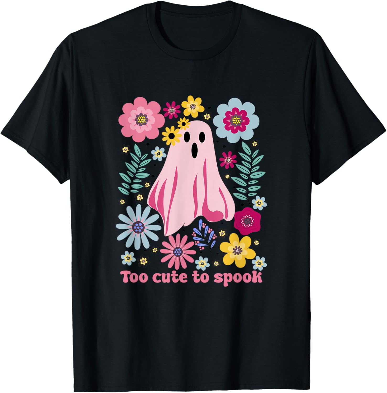 Halloween Ghost Floral Too Cute To Spook