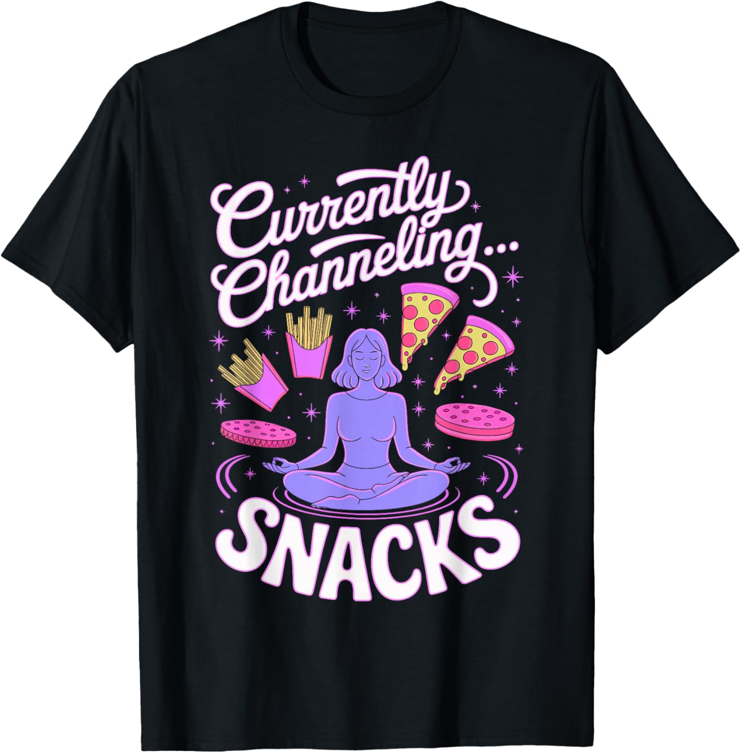 Yoga Meditation Currently Channeling Snacks Funny