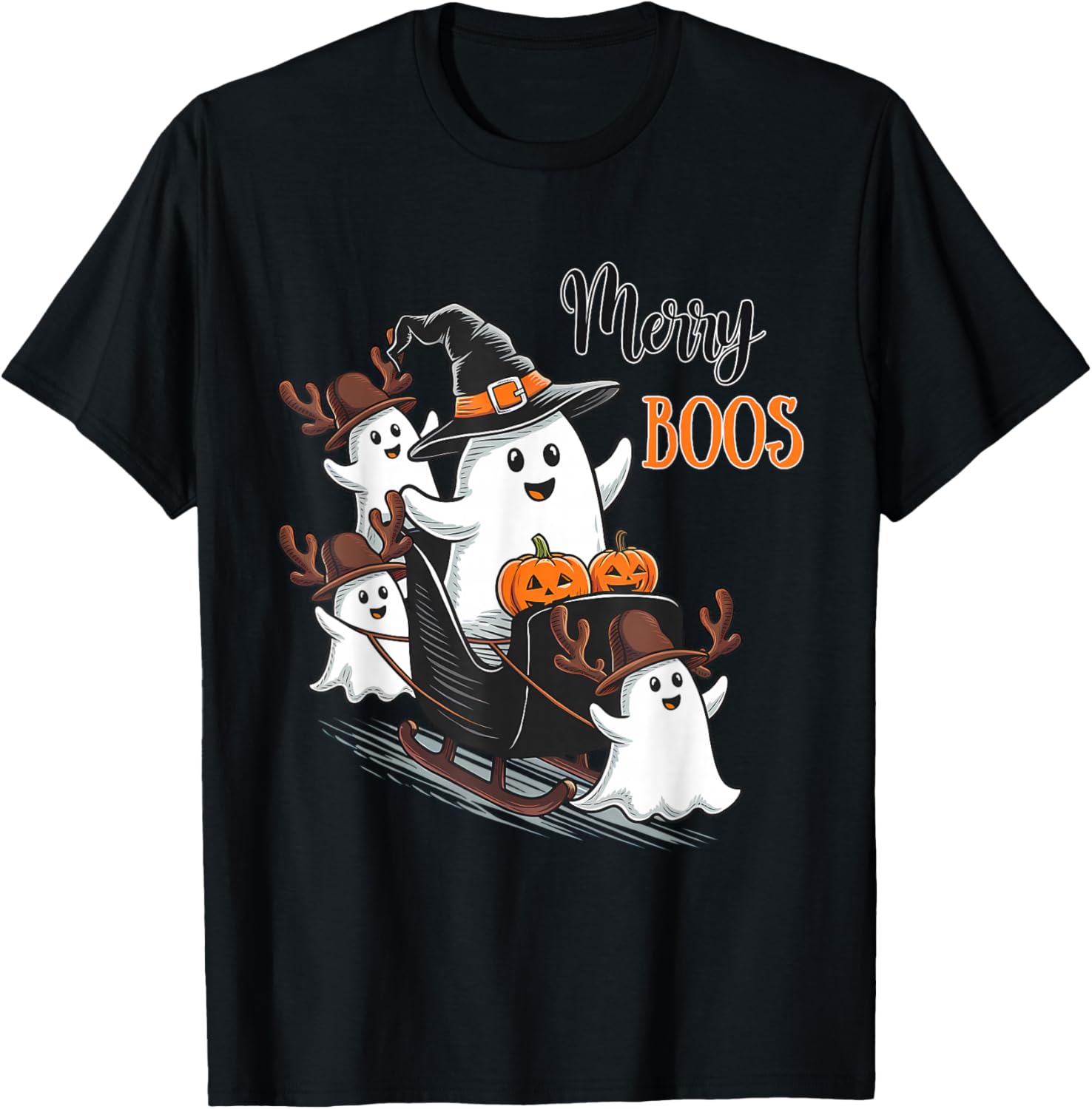Halloween Ghosts Christmas Sleigh