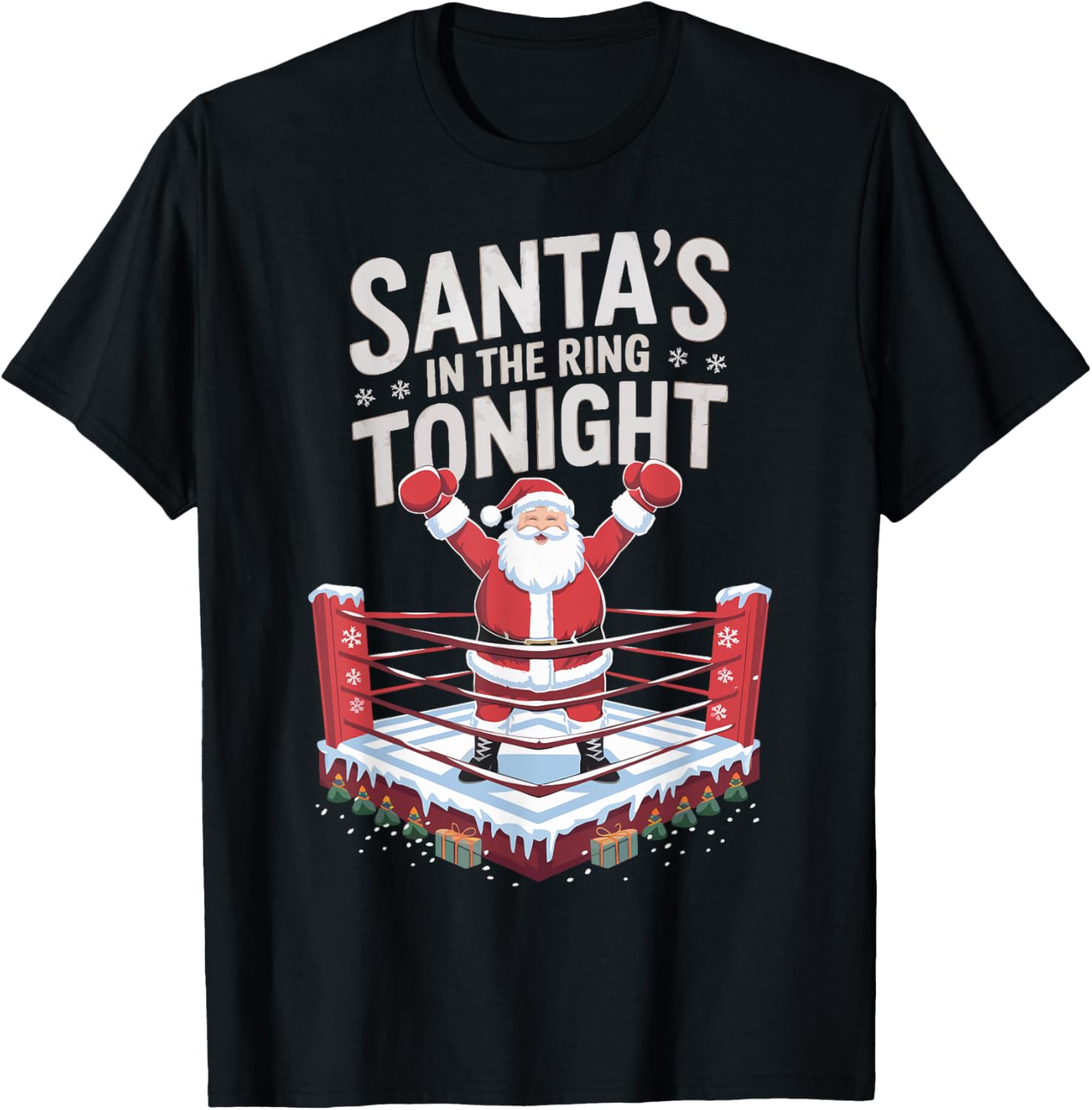 Christmas Boxing Santa's In The Ring Tonight