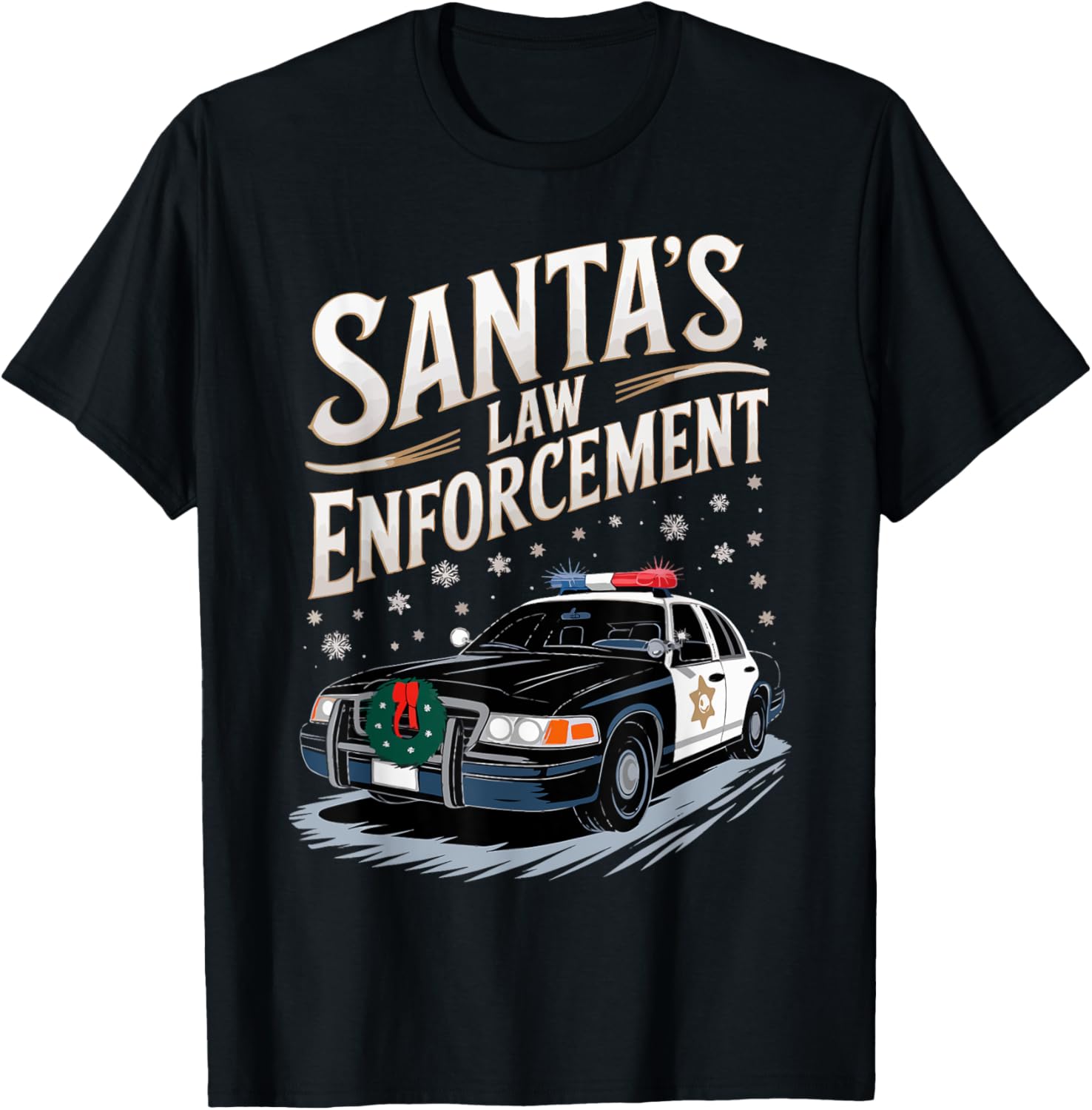 Santa's Law Enforcement Police Car Christmas