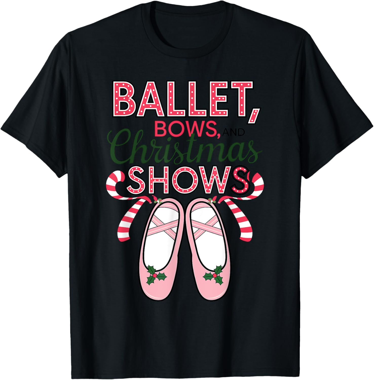 Ballet Bows and Christmas Shows Ballerina