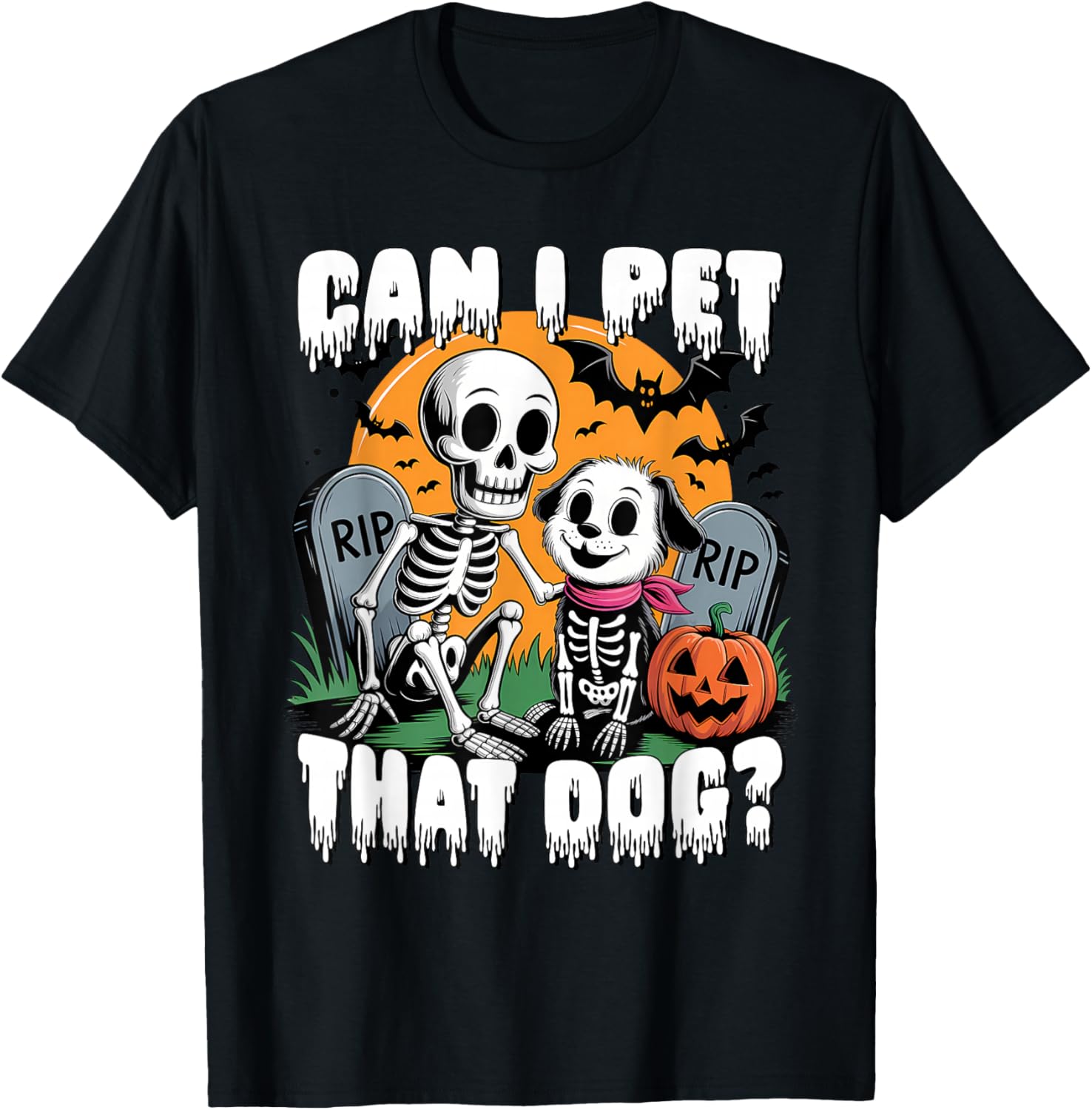 Halloween Skeleton Can I Pet That Dog