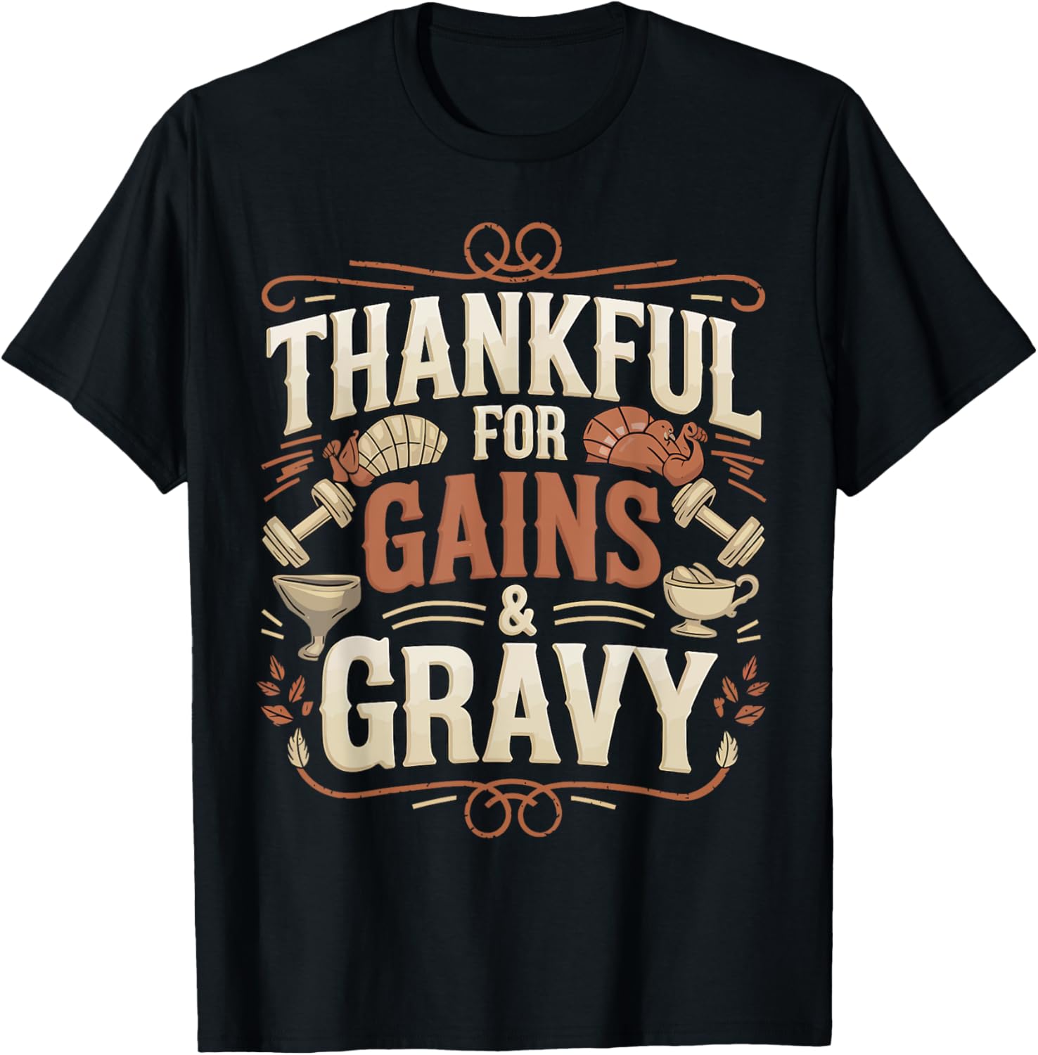 Thanksgiving Gym Turkey Thankful For Gains And Gravy