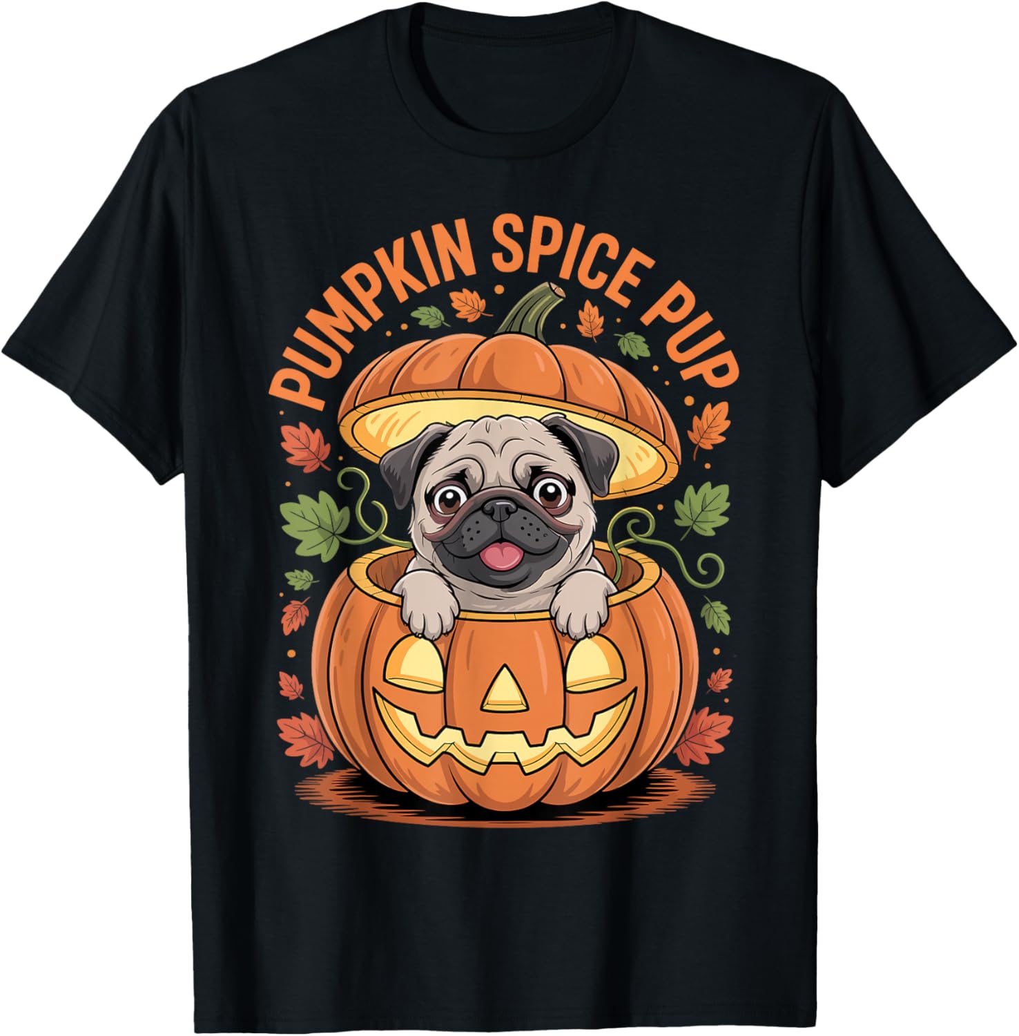 Halloween Pug Pumpkin Spice Pup Dog