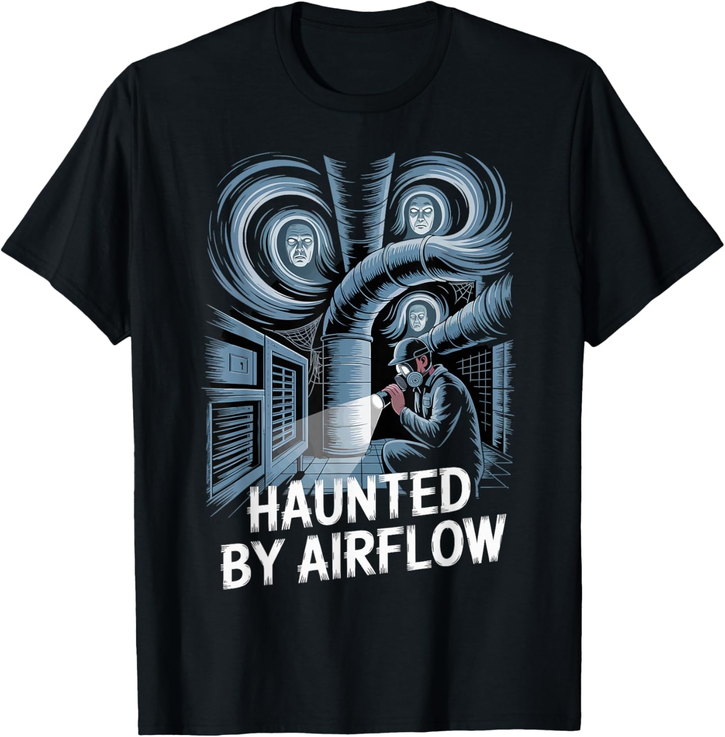 Halloween HVAC Technician Haunted By Airflow