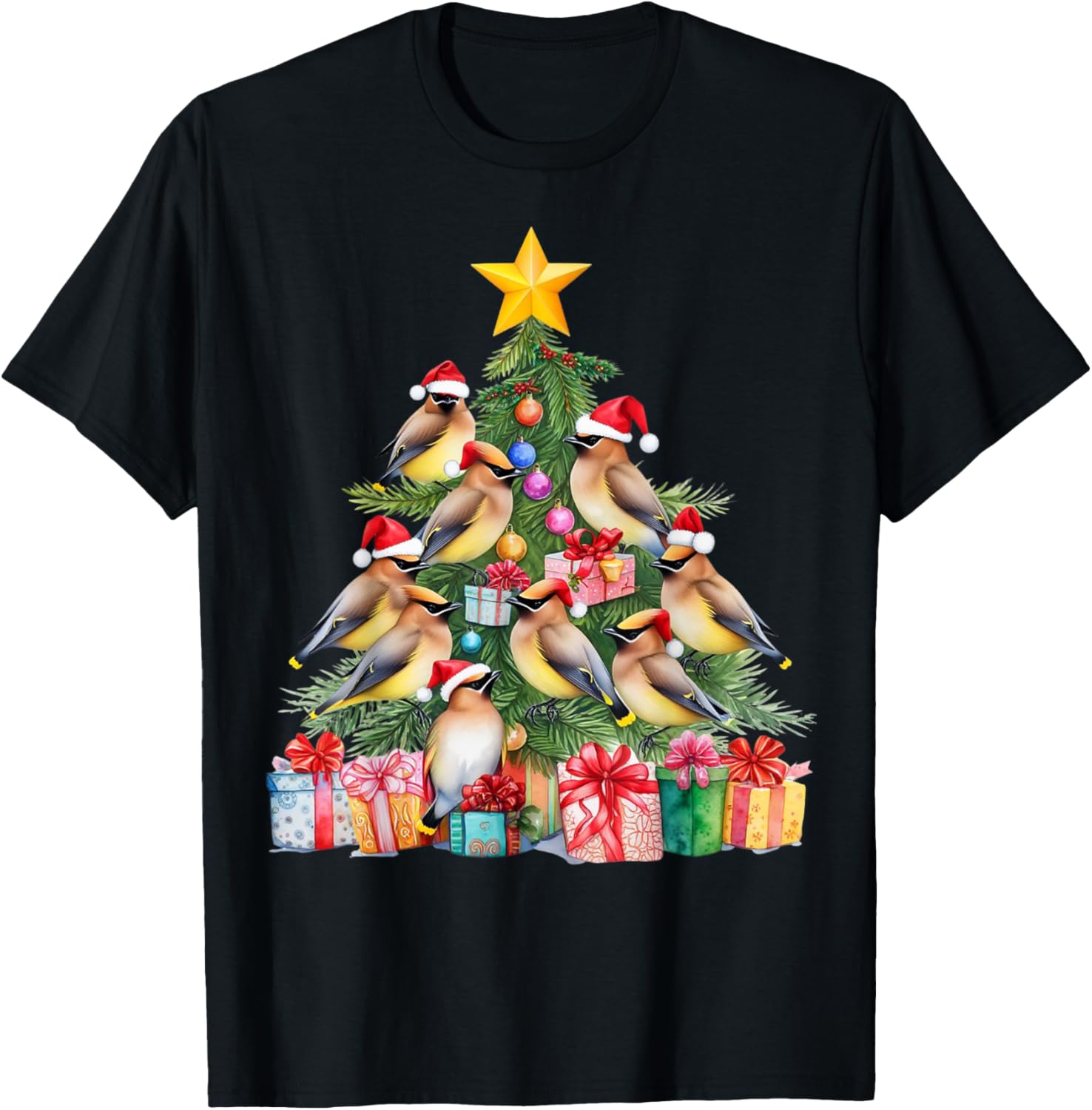 Waxwing Bird Christmas Tree