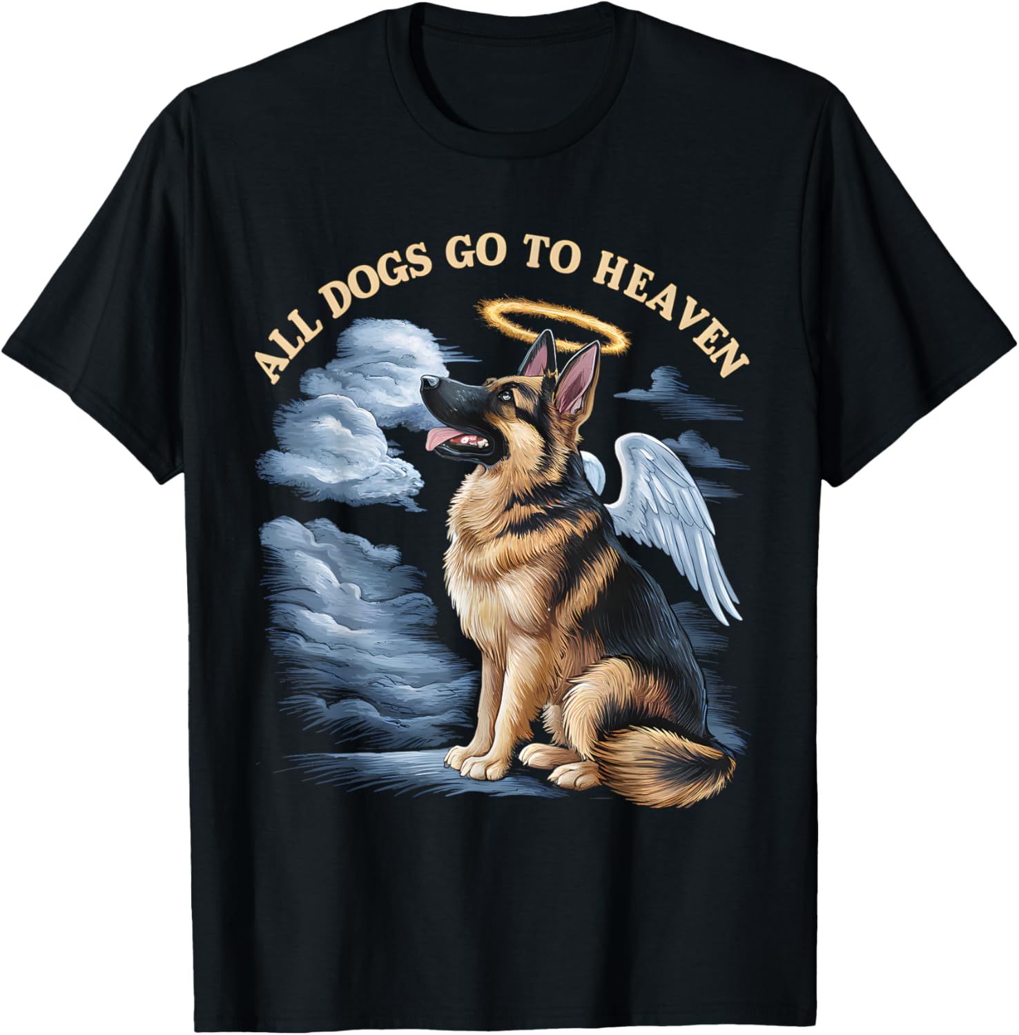All Dogs Go To Heaven German Shepherd in Heaven