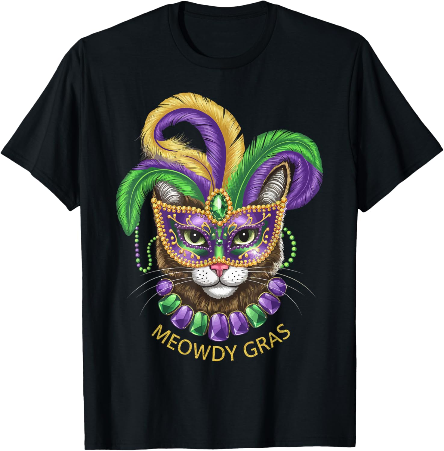 Meowdy Gras Cat Mardi Gras
